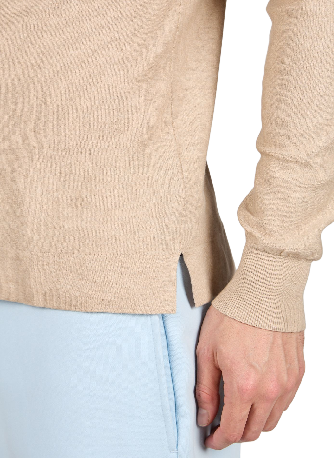 Pull droit col rond  EDEN PARK Beige