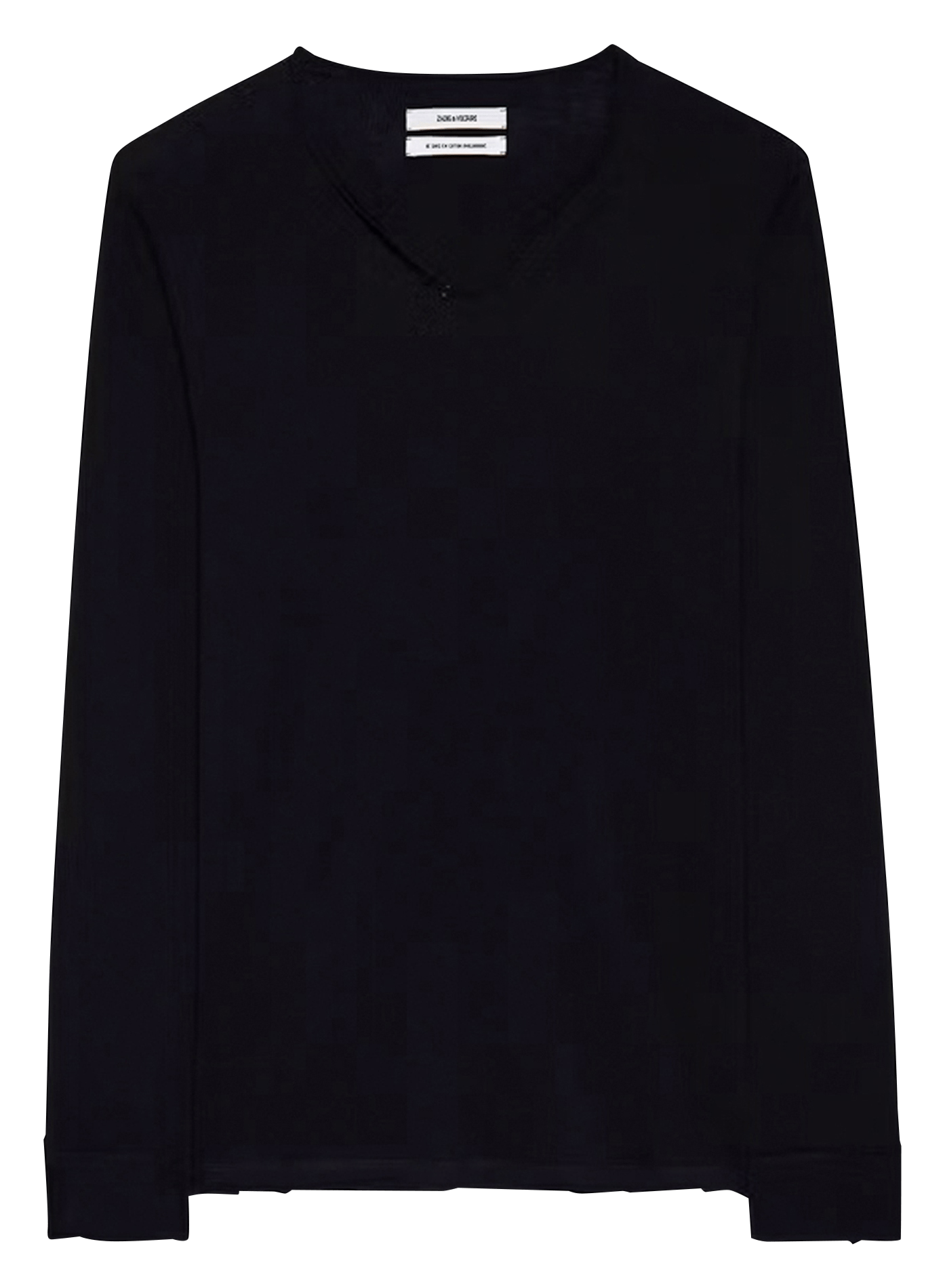 Tes-shirt droit en coton bio monastir ZADIG&VOLTAIRE Noir
