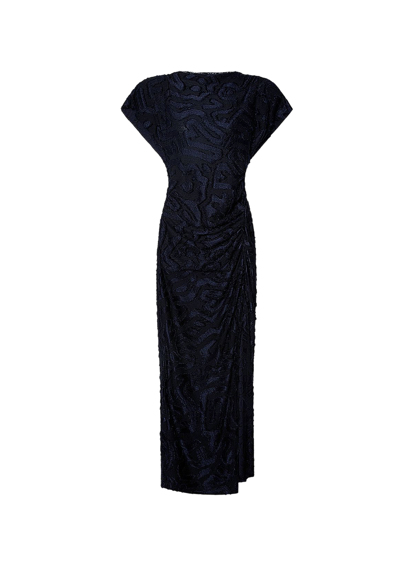 Slit long dress in jacquard fabric ISABEL MARANT Blue