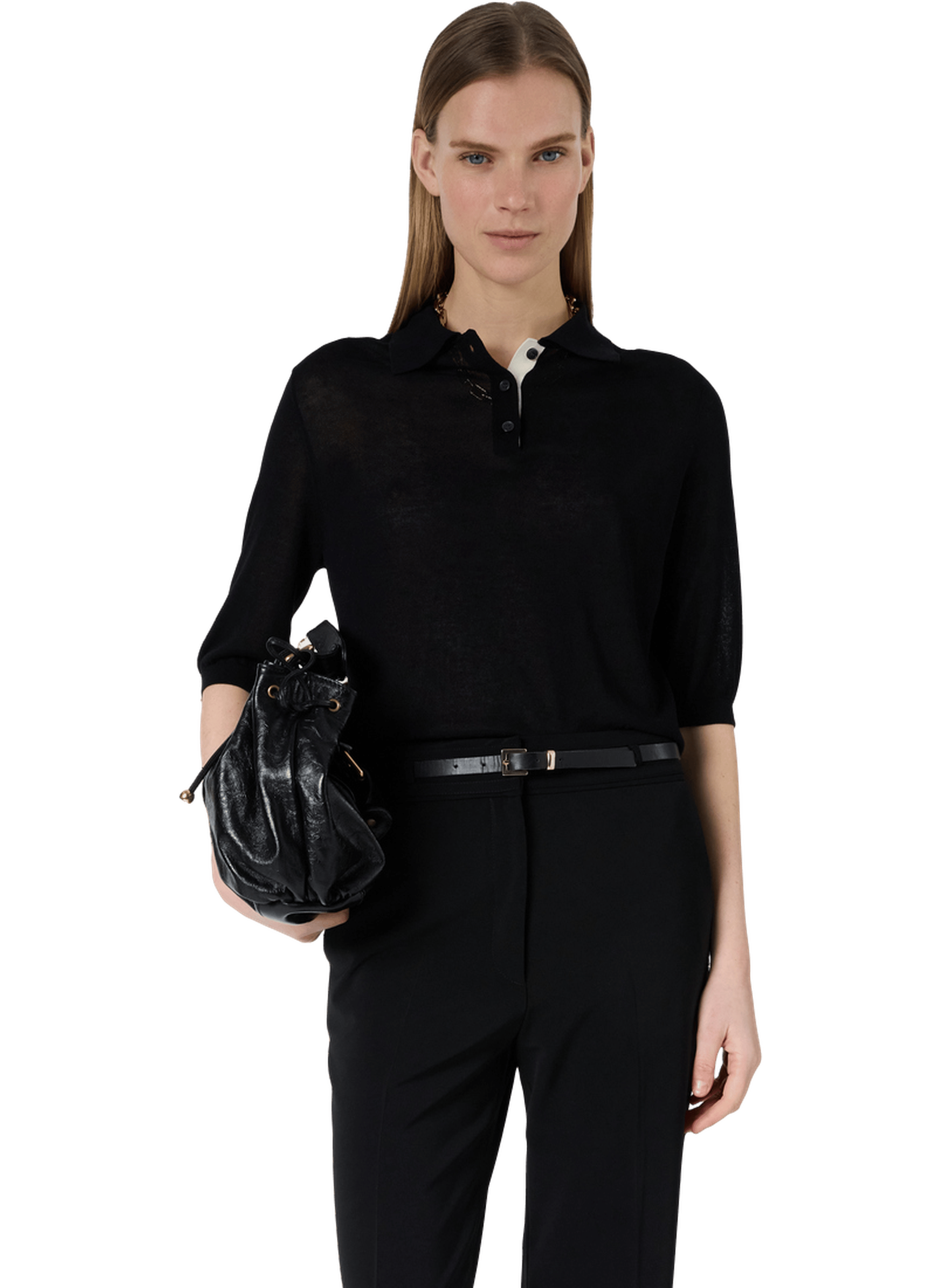 Polo en maille fine - laika GERARD DAREL Noir