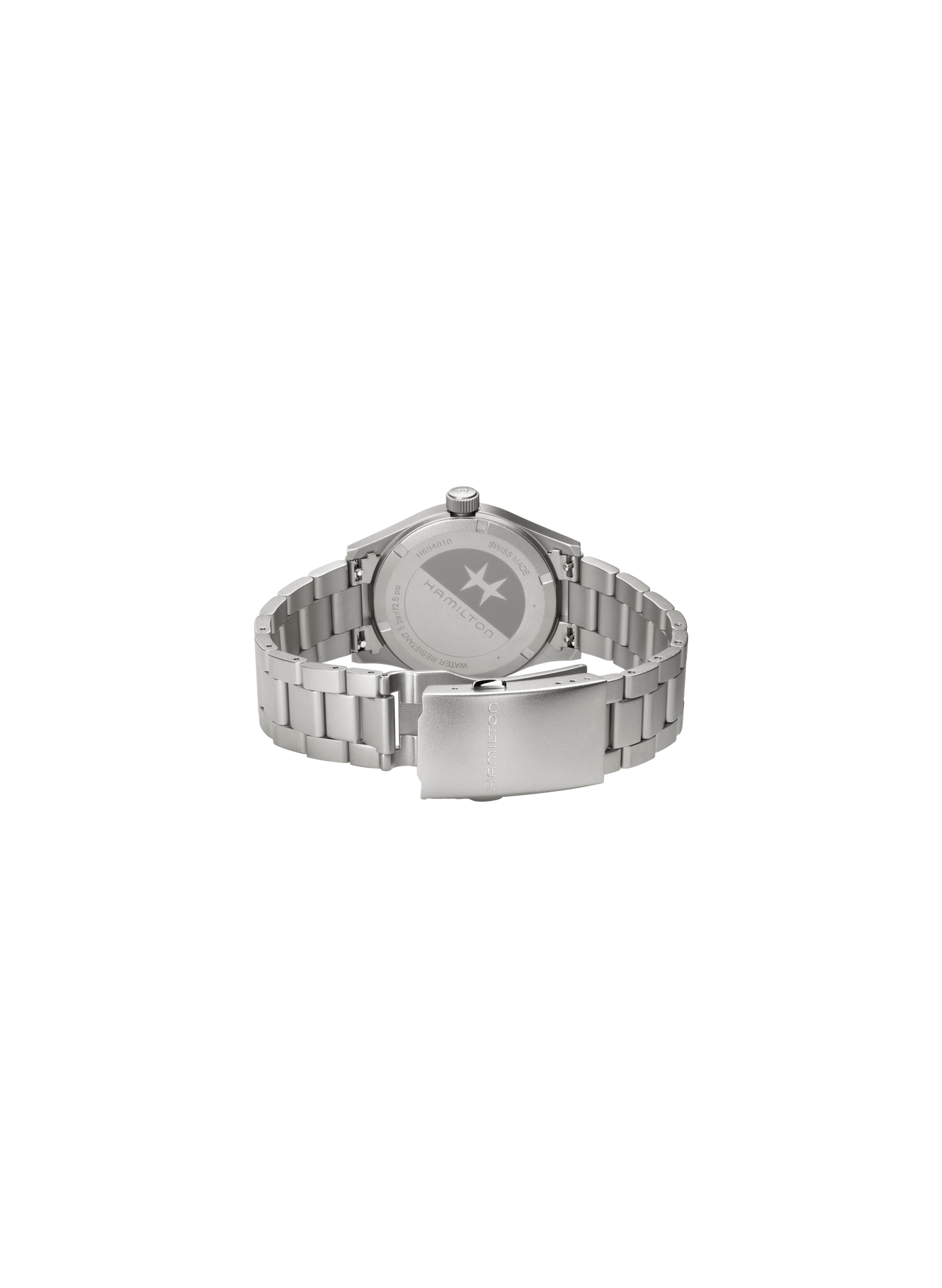 Montre quartz Khaki Field en acier inoxydable HAMILTON Noir