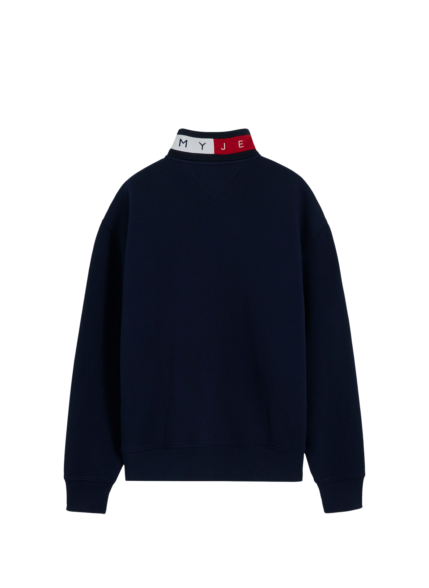 Gerader Sweatshirt mit Reißverschluss aus Baumwollmischung TOMMY HILFIGER Blau