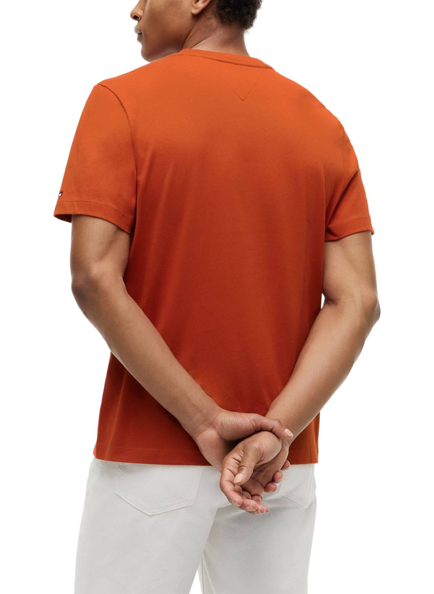 T-shirt manches courtes logo brodé TOMMY HILFIGER Marron