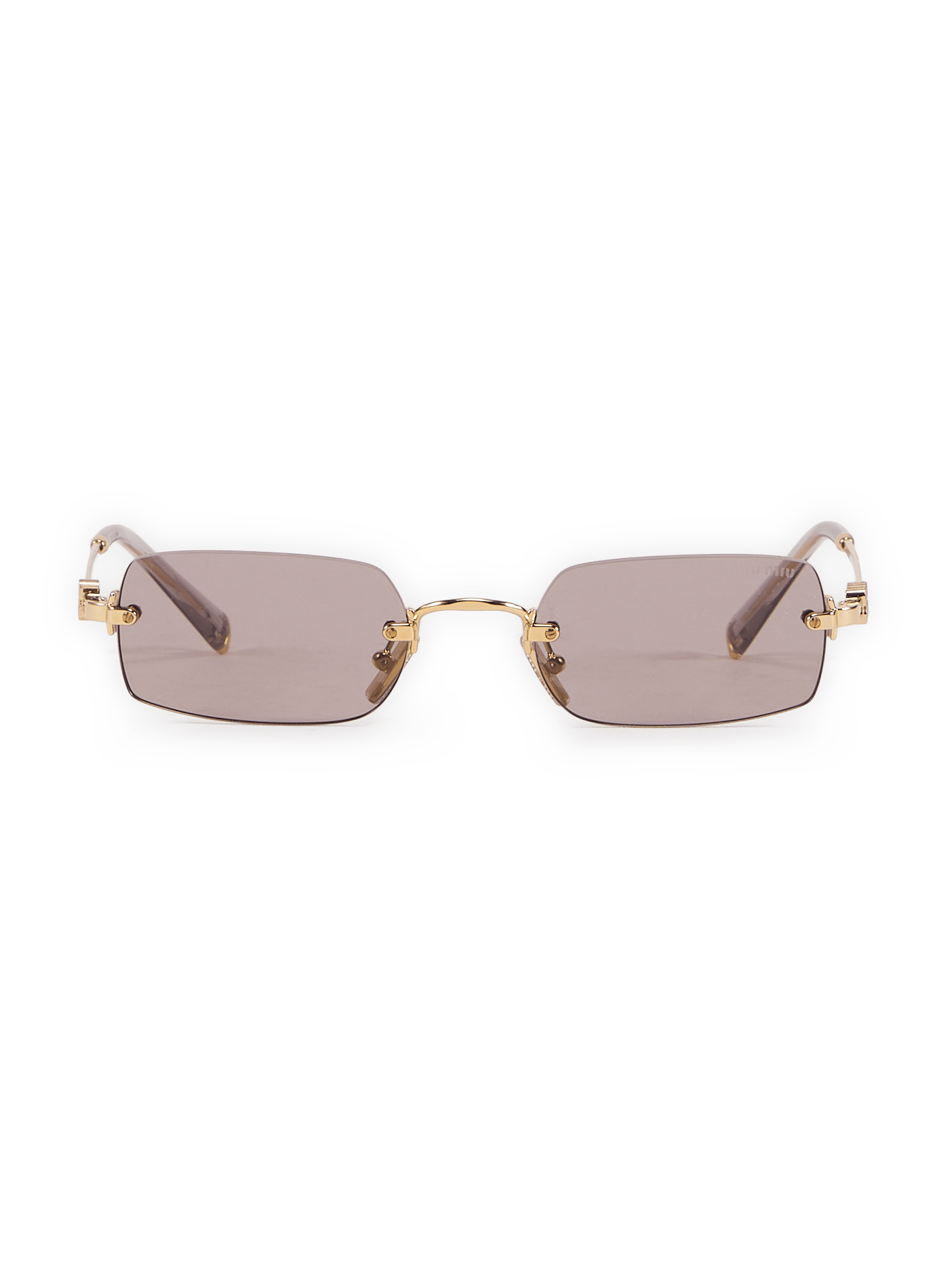 Lunettes de soleil métallisées MIU MIU Rose