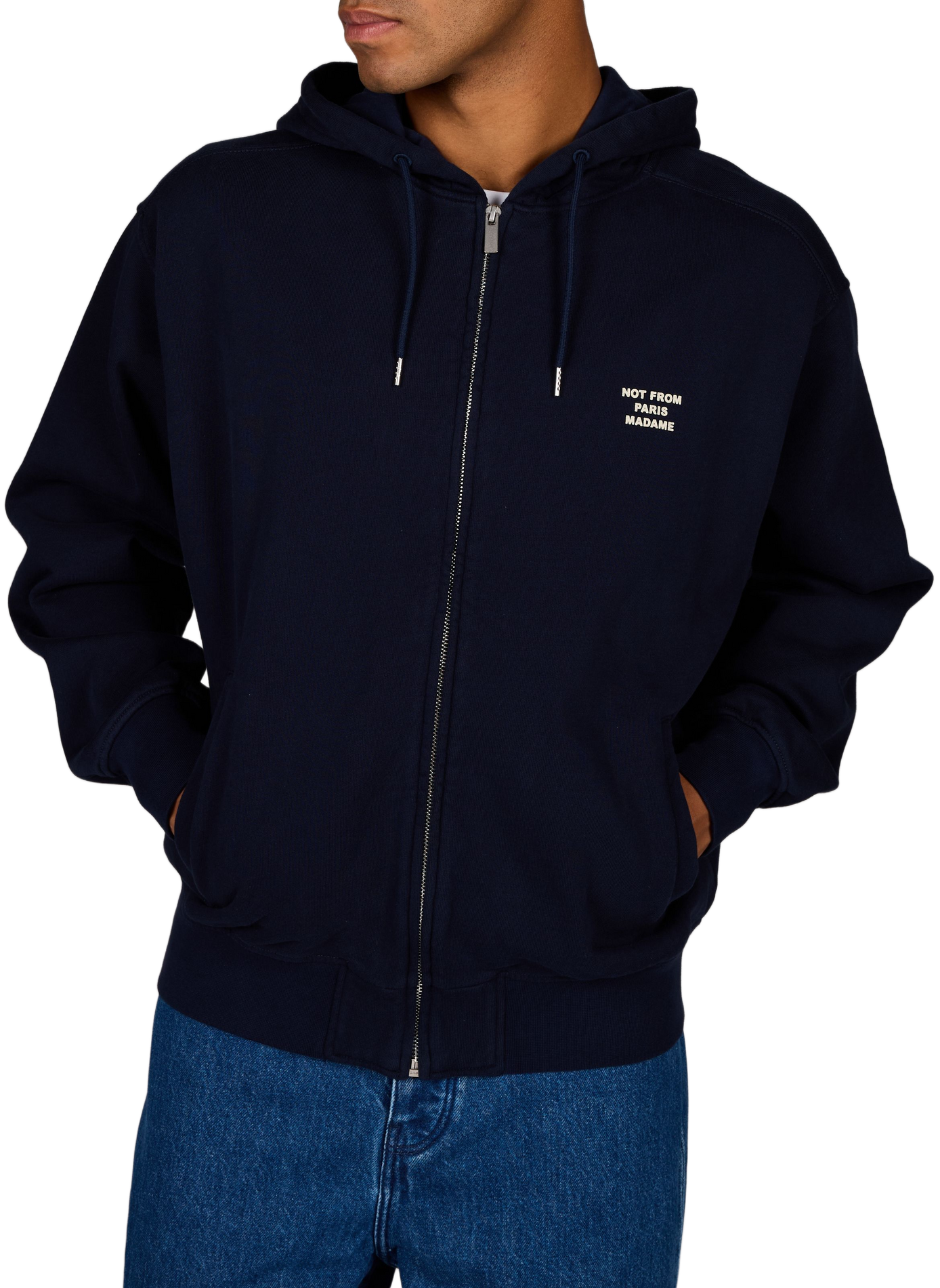 Sweat zippé  DROLE DE MONSIEUR Bleu