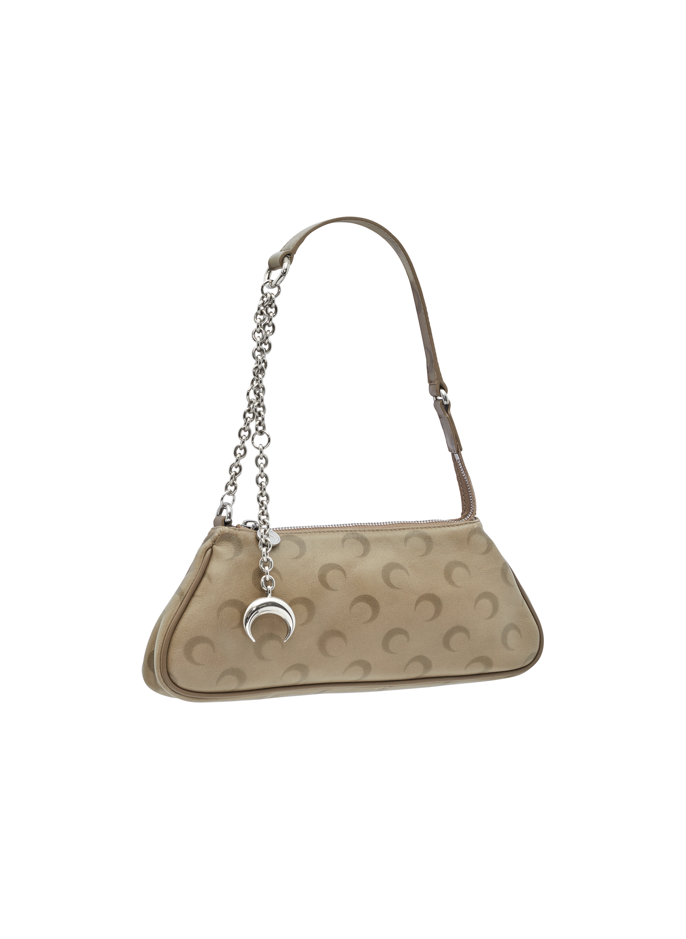 Sac moon core en cuir délavé MARINE SERRE Beige