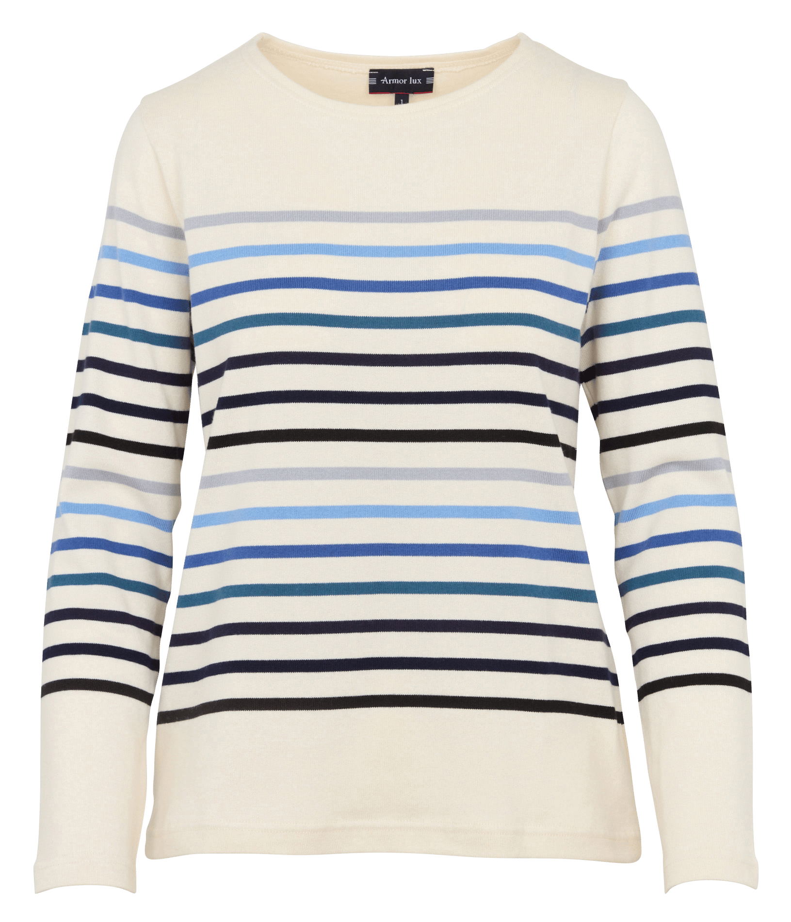 Marinière col rond en coton ARMOR-LUX Beige