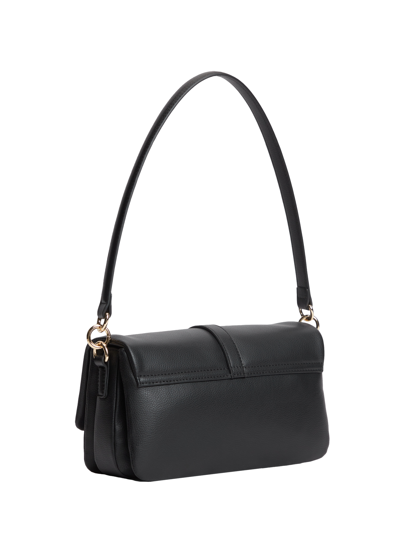 Plain flap shoulder bag TOMMY HILFIGER Black