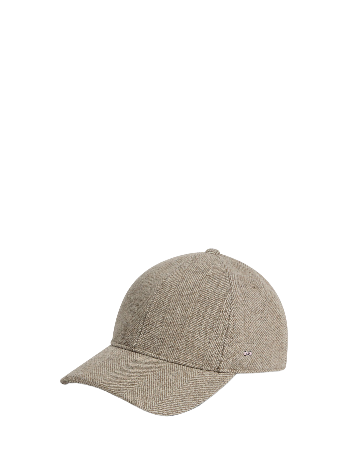 Casquette à chevrons en laine mélangée EDEN PARK Beige