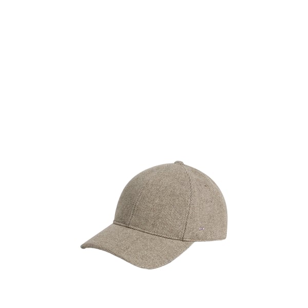 Casquette à chevrons en laine mélangée Casquette à chevrons en laine mélangée
