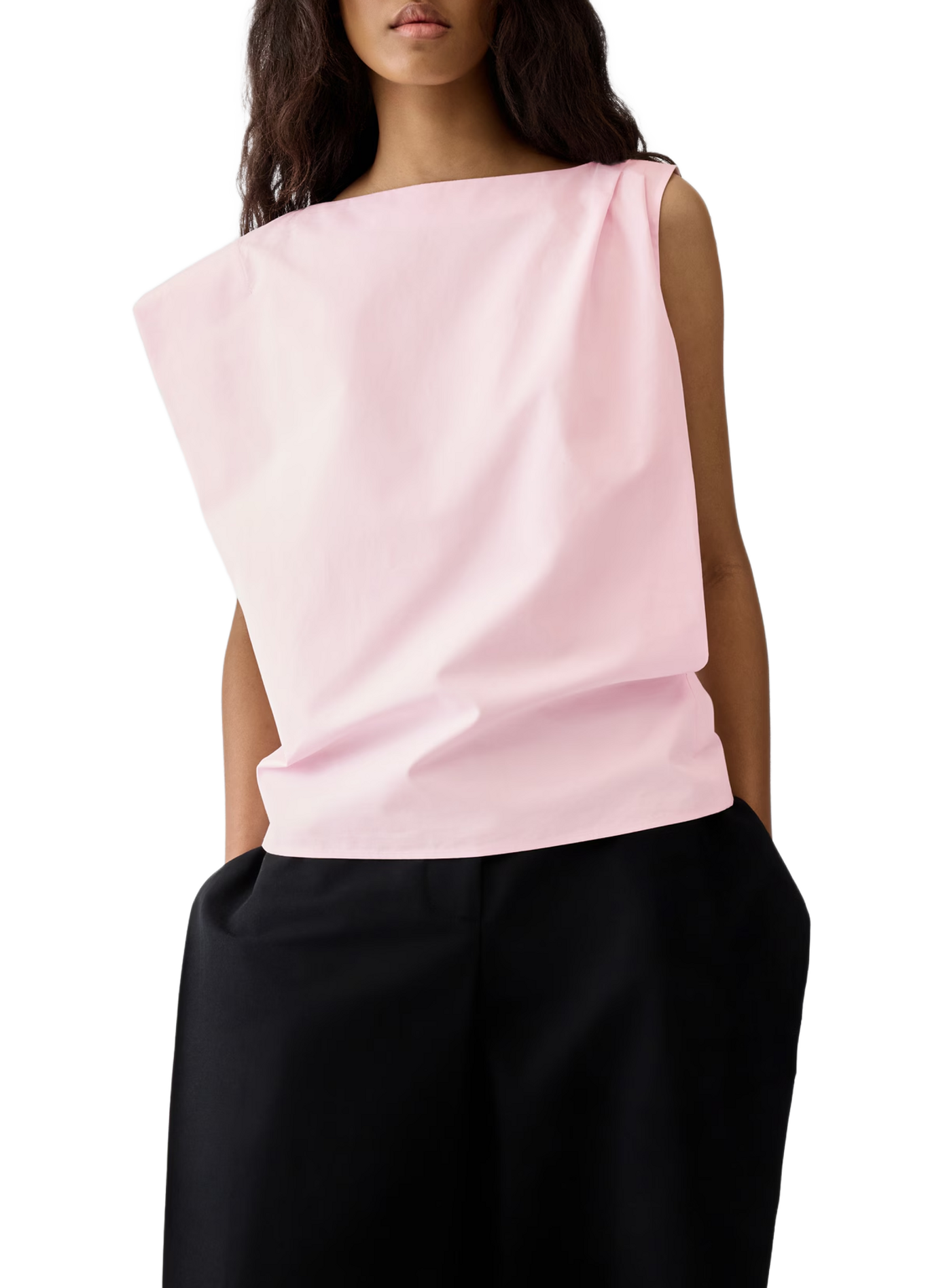 Le haut Drap, korte katoenen top JACQUEMUS Roze