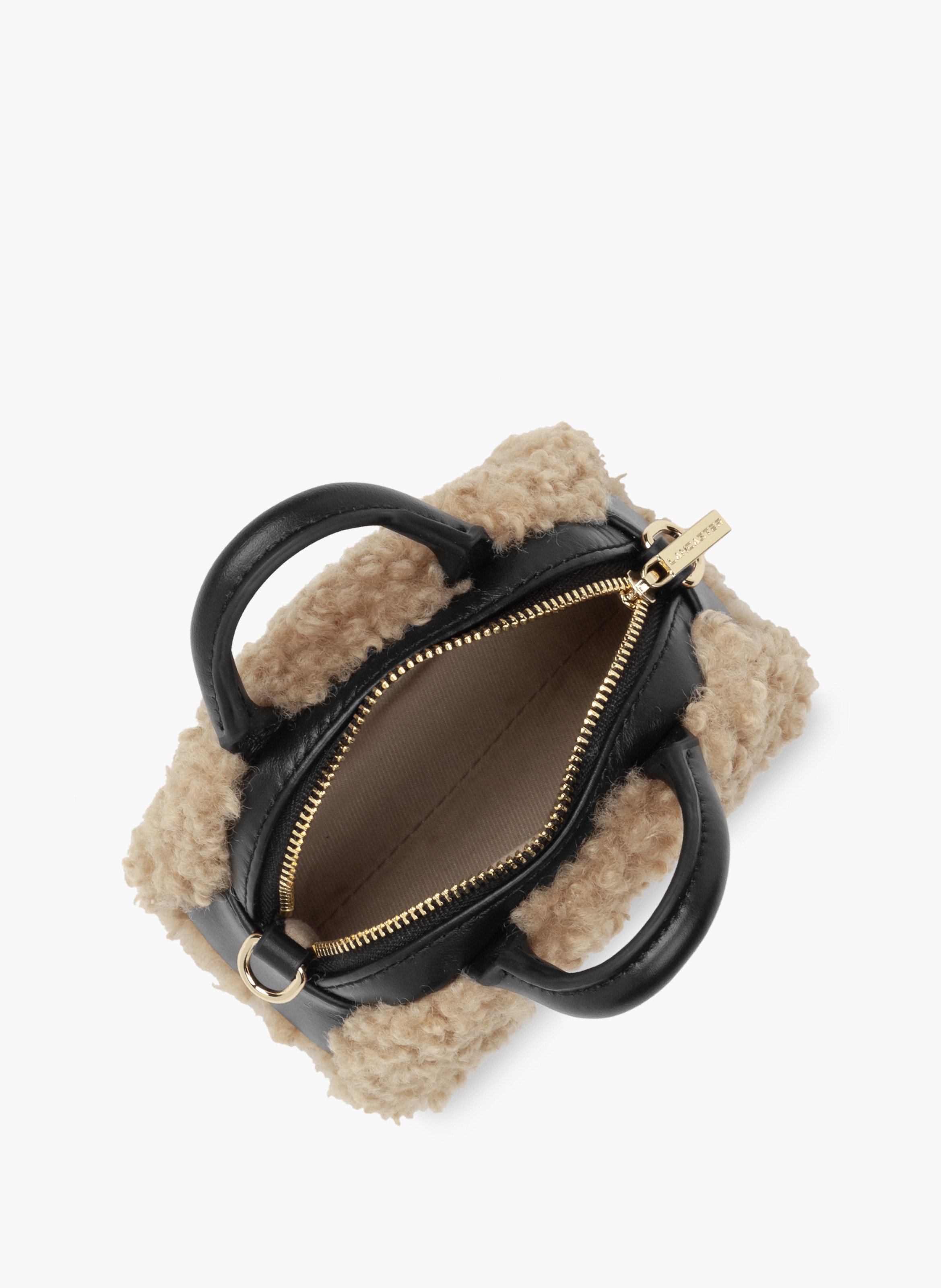 Nano sac à main - moumoute LANCASTER Beige