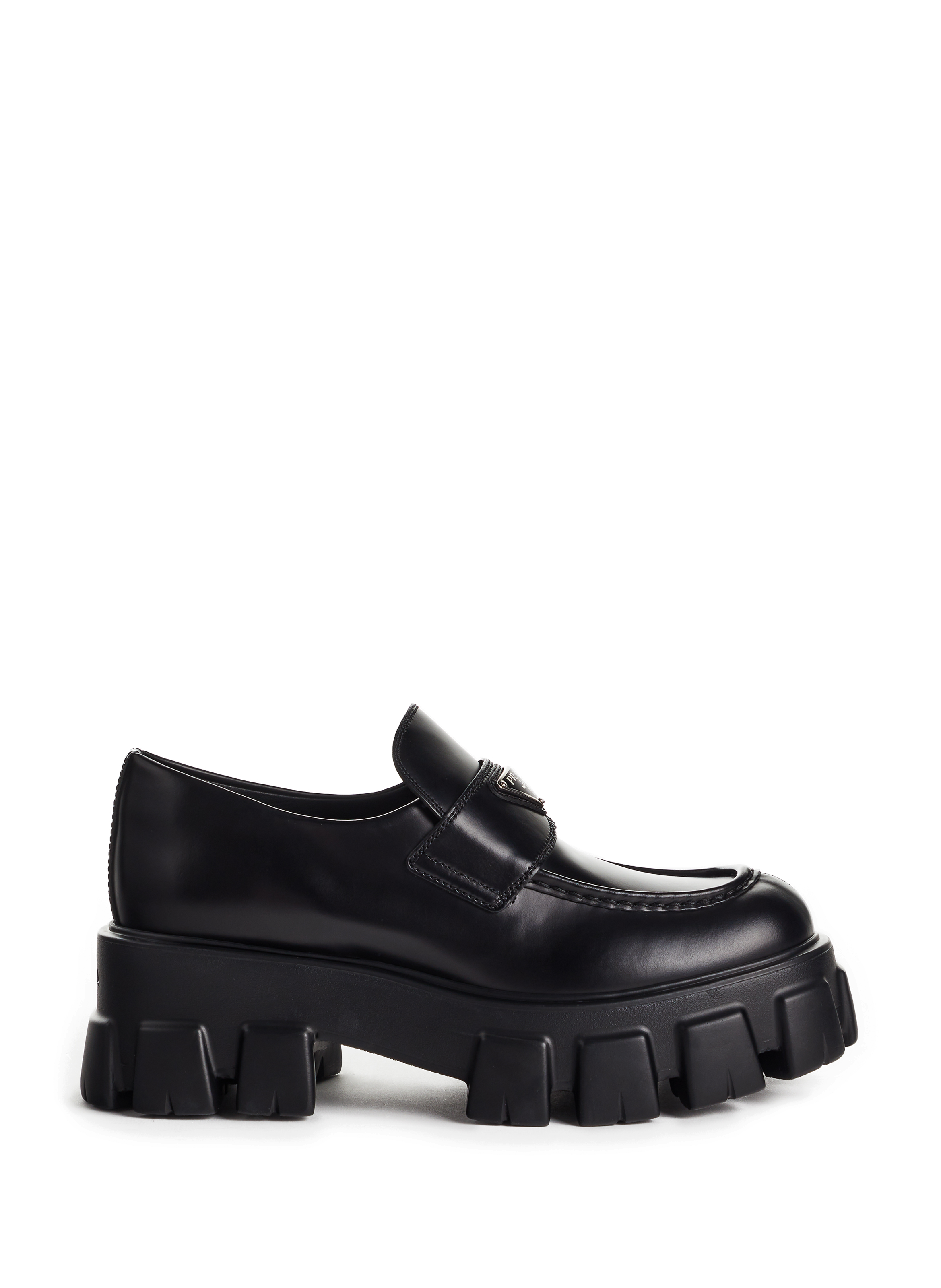 Mocassins compensés en cuir