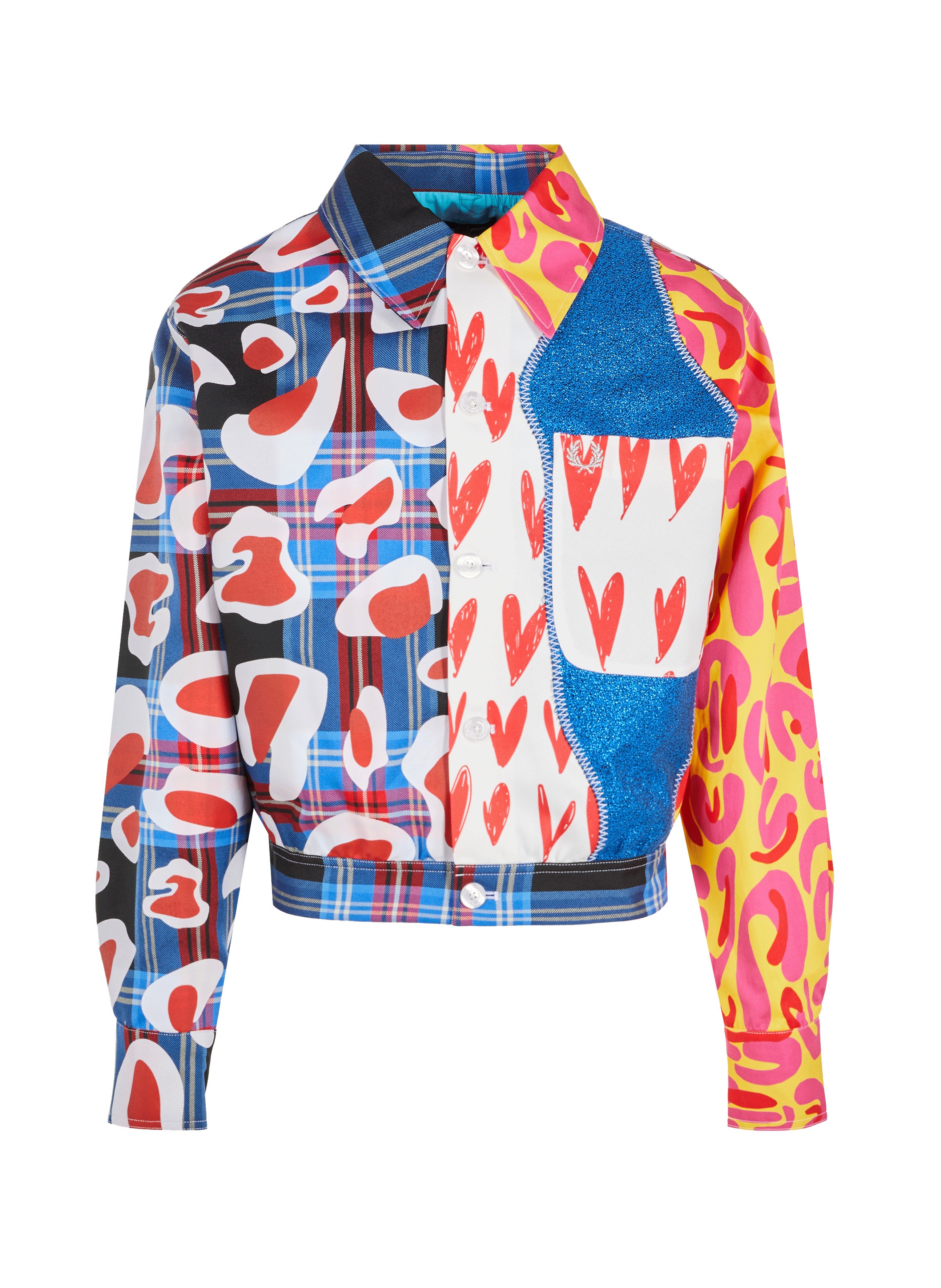 Veste cropped à écusson Tartan X Charles Jeffrey Loverboy