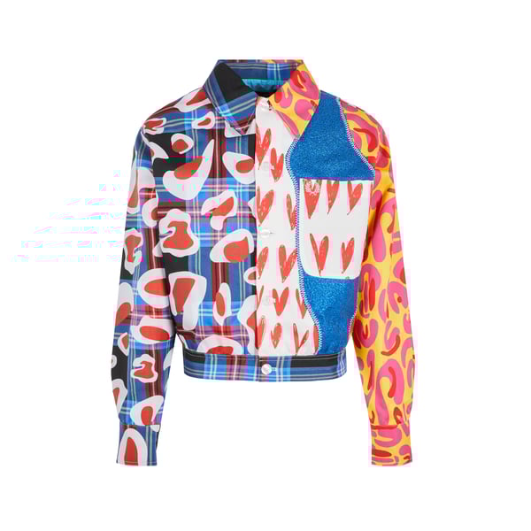 Veste cropped à écusson Tartan X Charles Jeffrey Loverboy