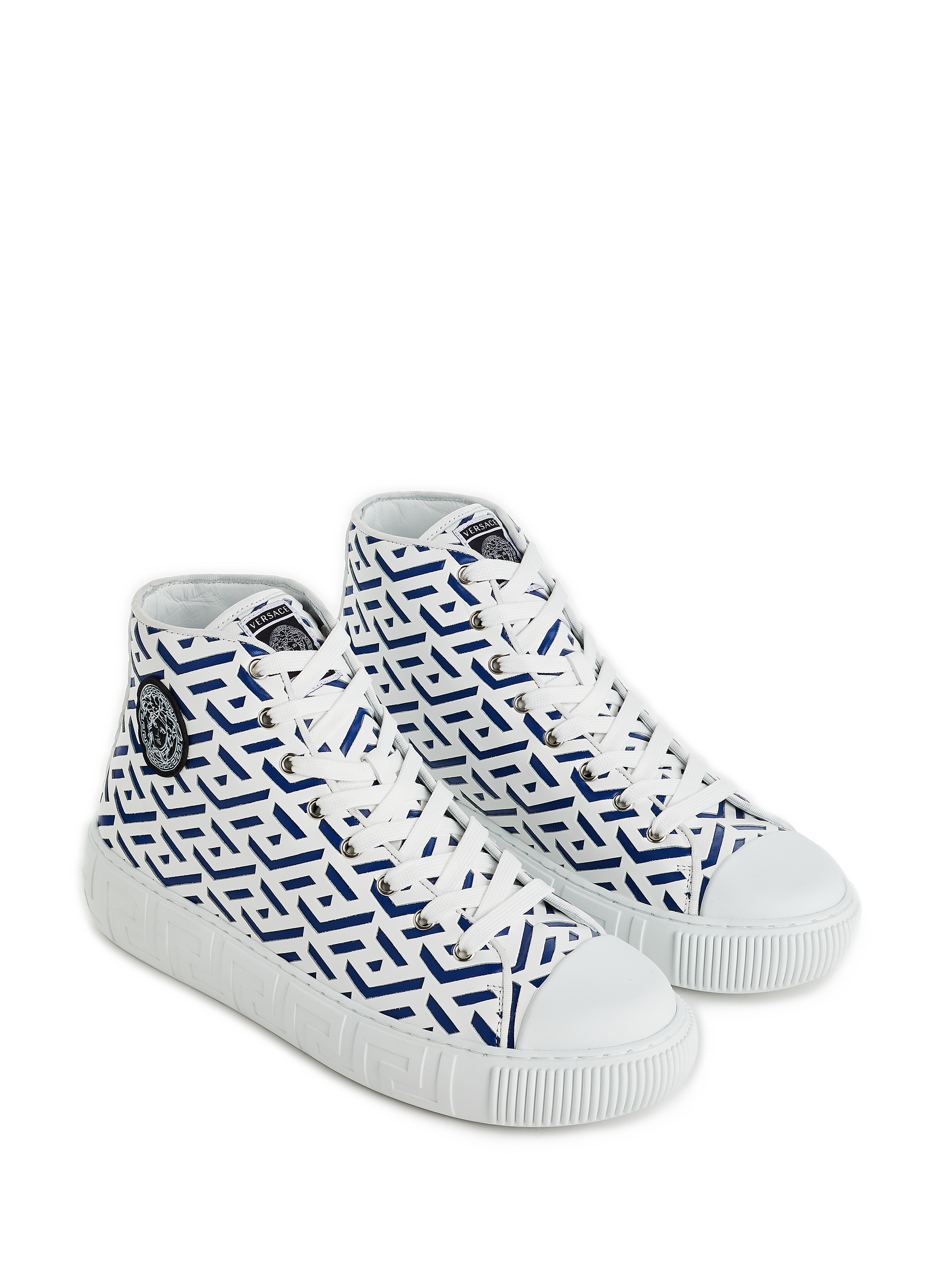 Baskets montantes Greca en cuir