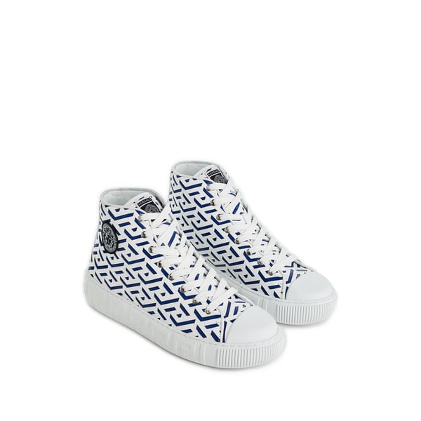 Baskets montantes Greca en cuir