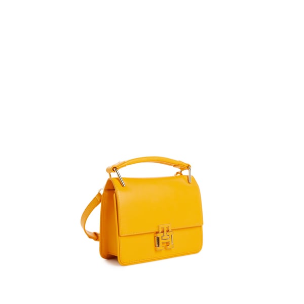 Sac à main Push Lock en cuir