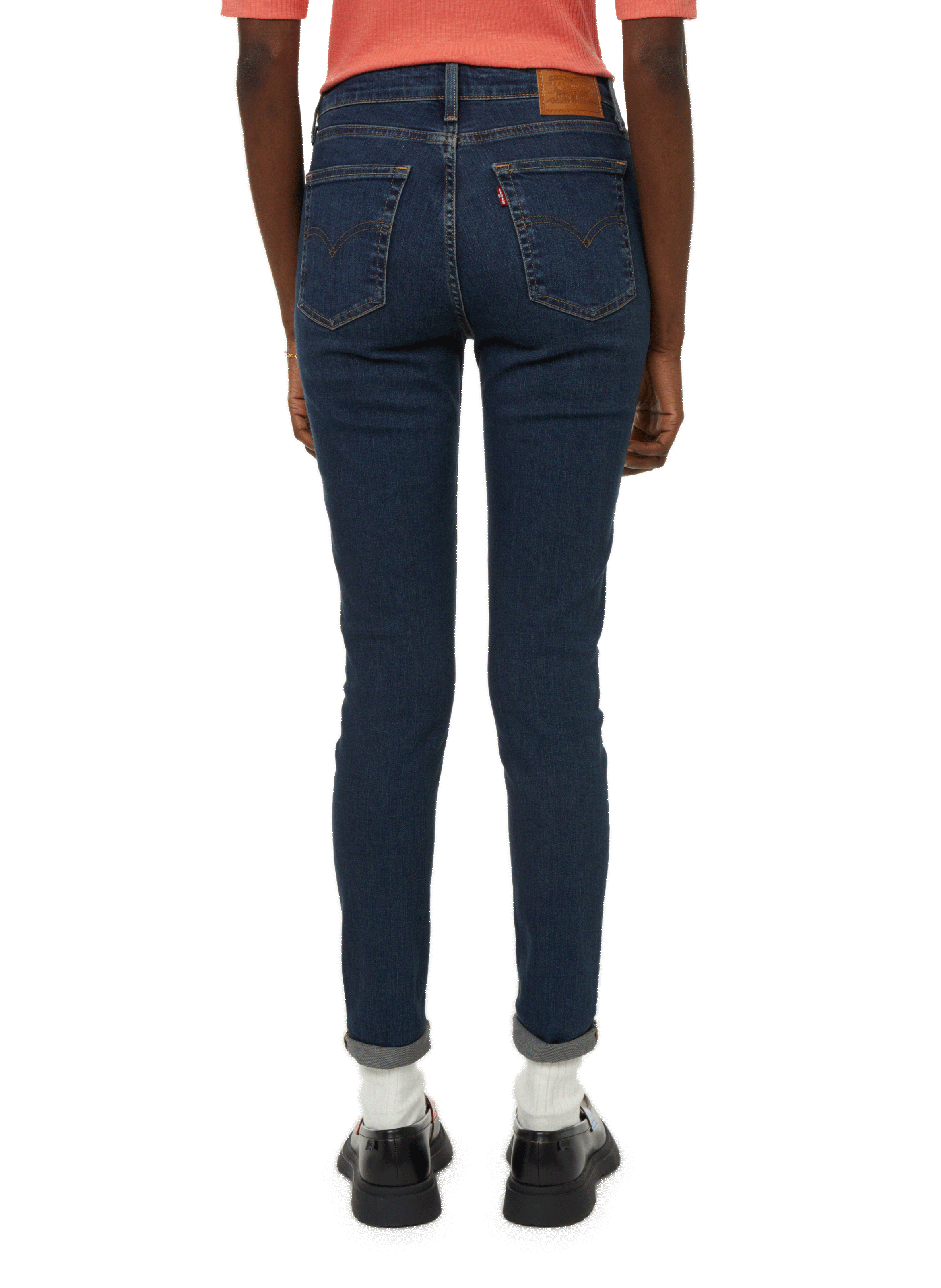 High-waisted skinny jeans Blue