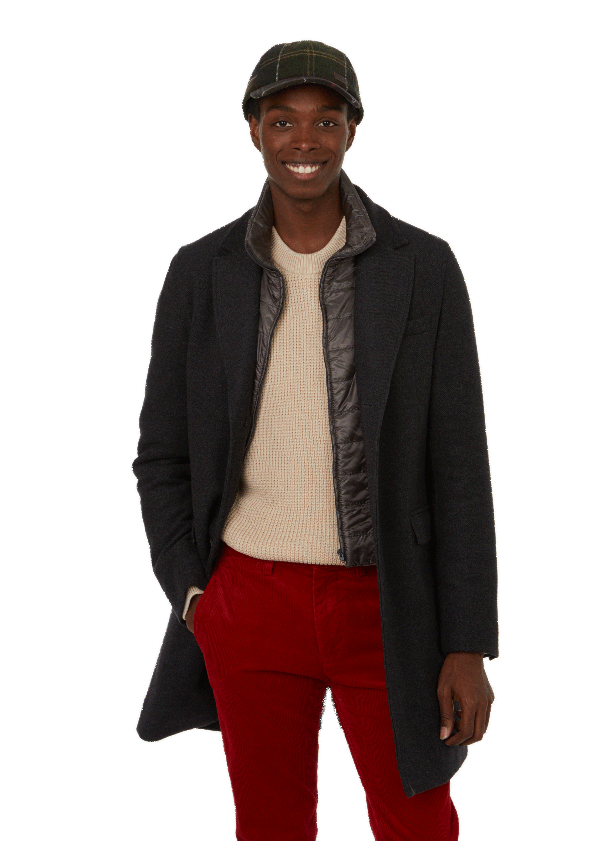 HERNO Manteau en laine mélangé  Gris