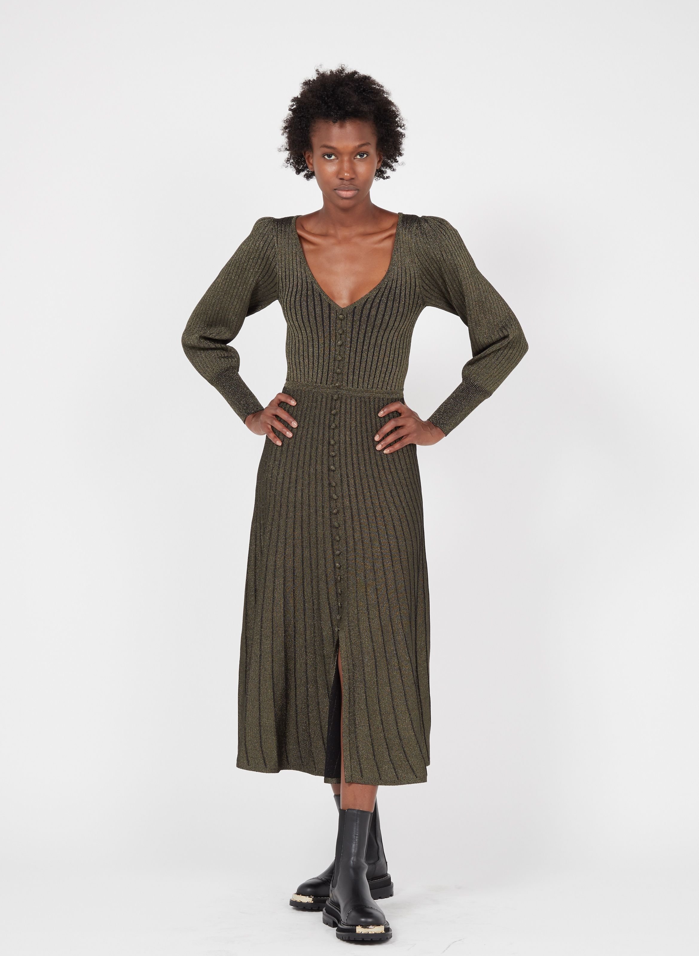 Bottines en cuir SANDRO Noir