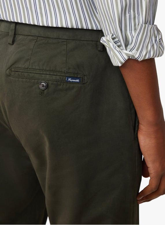 Pantalon chino en coton | Kaki by FACONNABLE Pantalon chino en coton Kaki