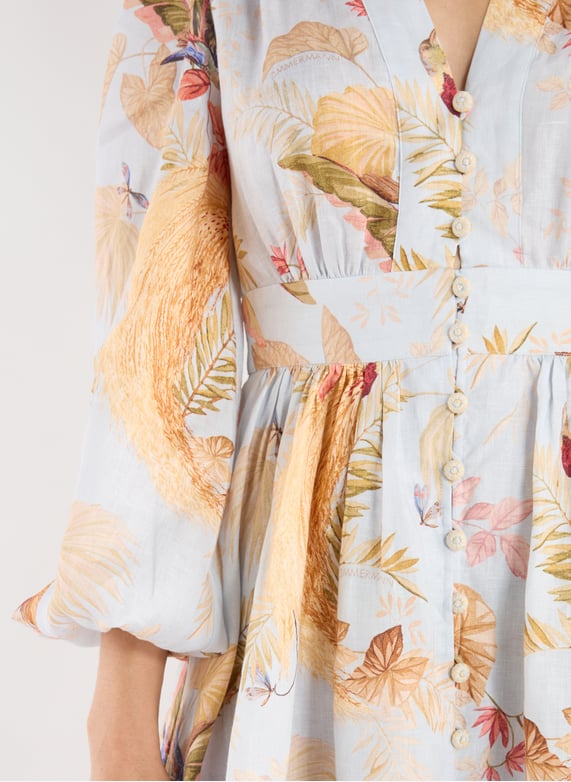 Short linen ascension dress Multicolour Zimmermann - Women | Printemps.com Short linen ascension dress Multicolour Zimmermann - Women | Printemps.com