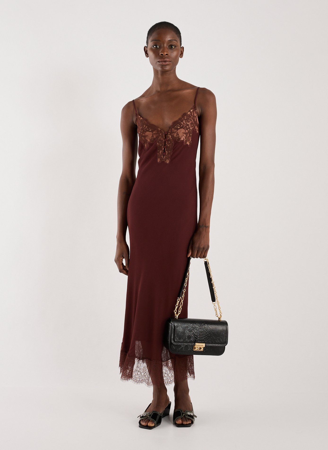 Textured leather handbag MICHAEL KORS Black