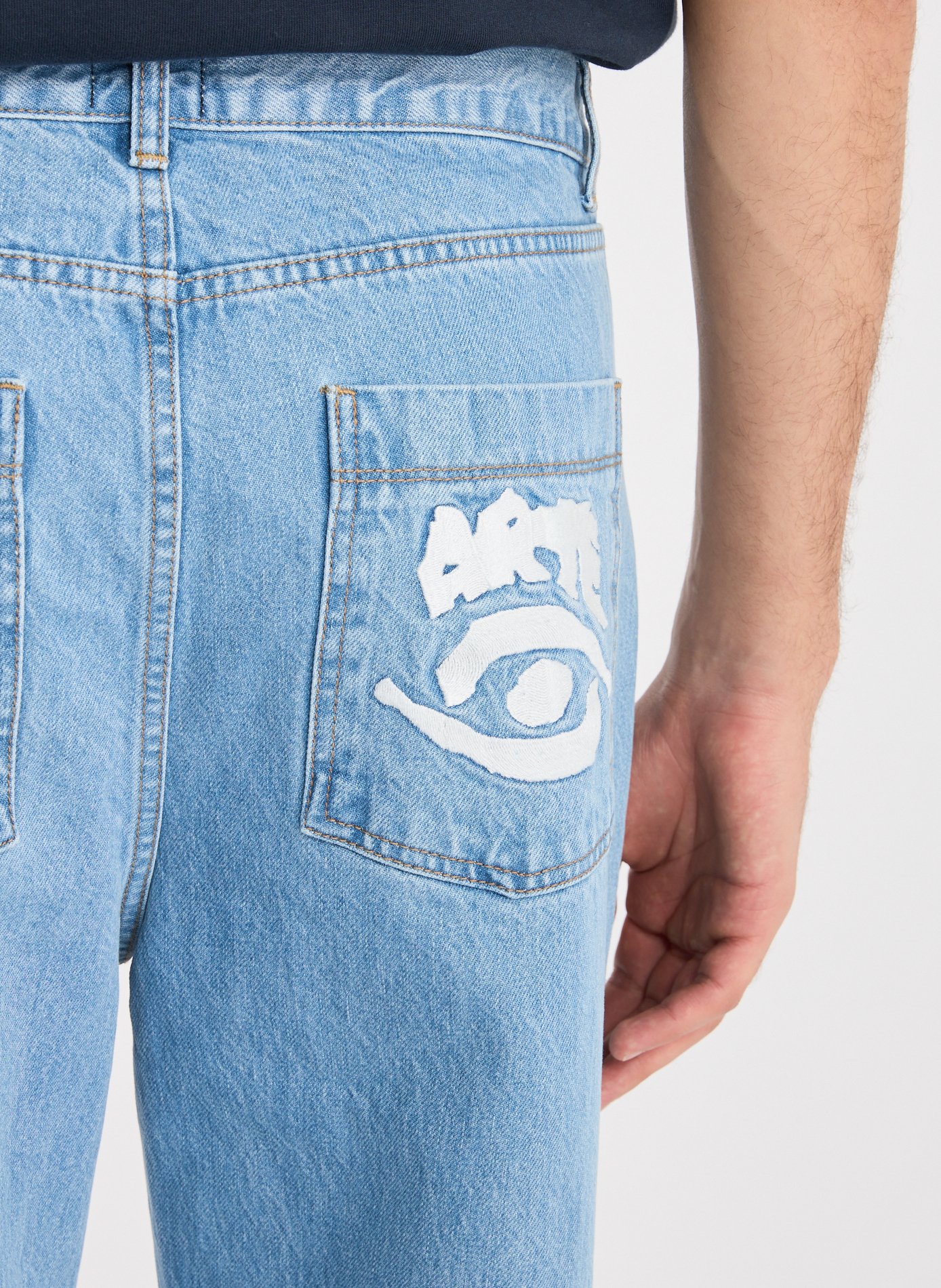 Loose cotton trousers ARTE ANTWERP Blue