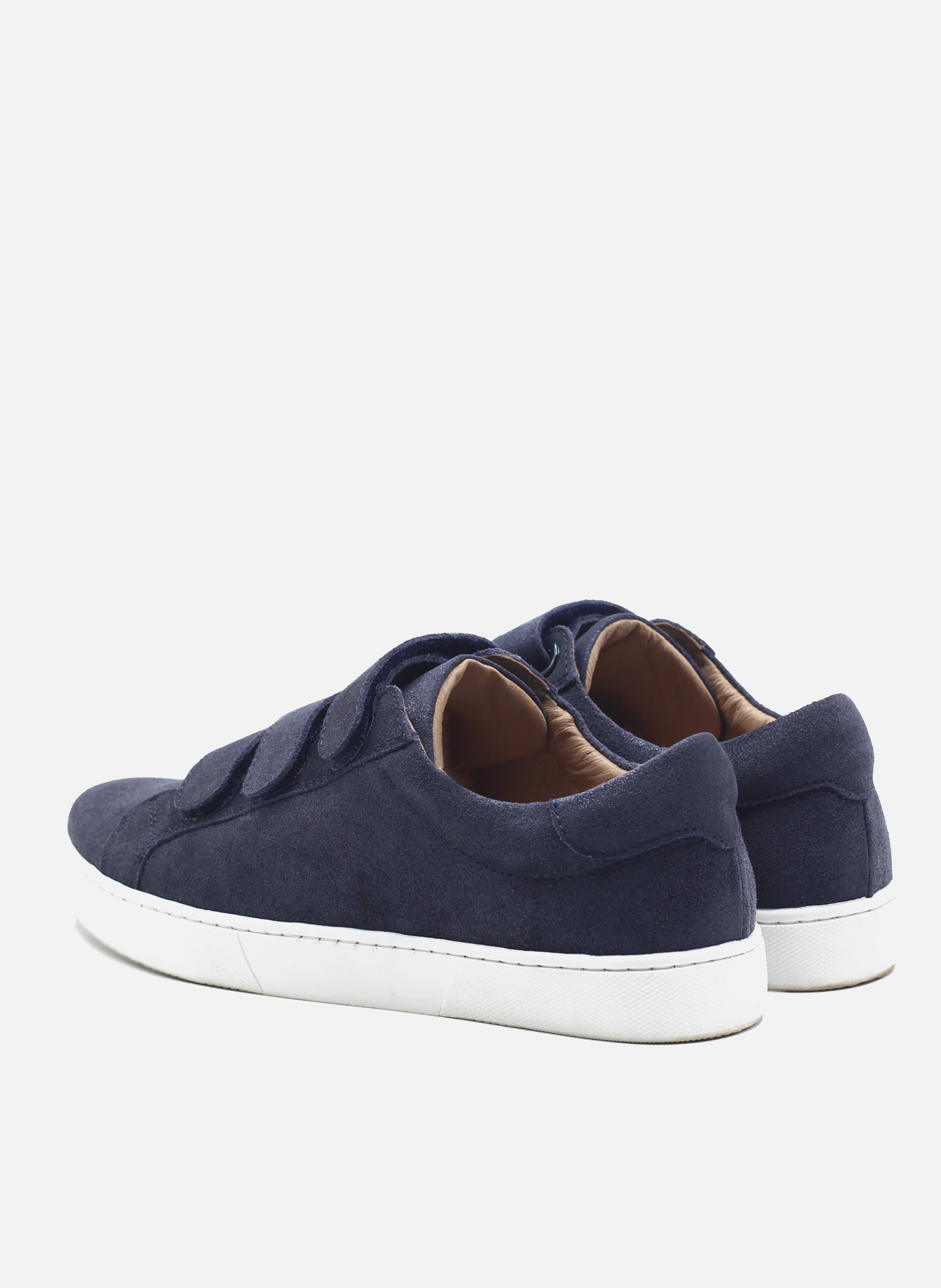 Baskets en cuir métallisé JULES & JENN Bleu