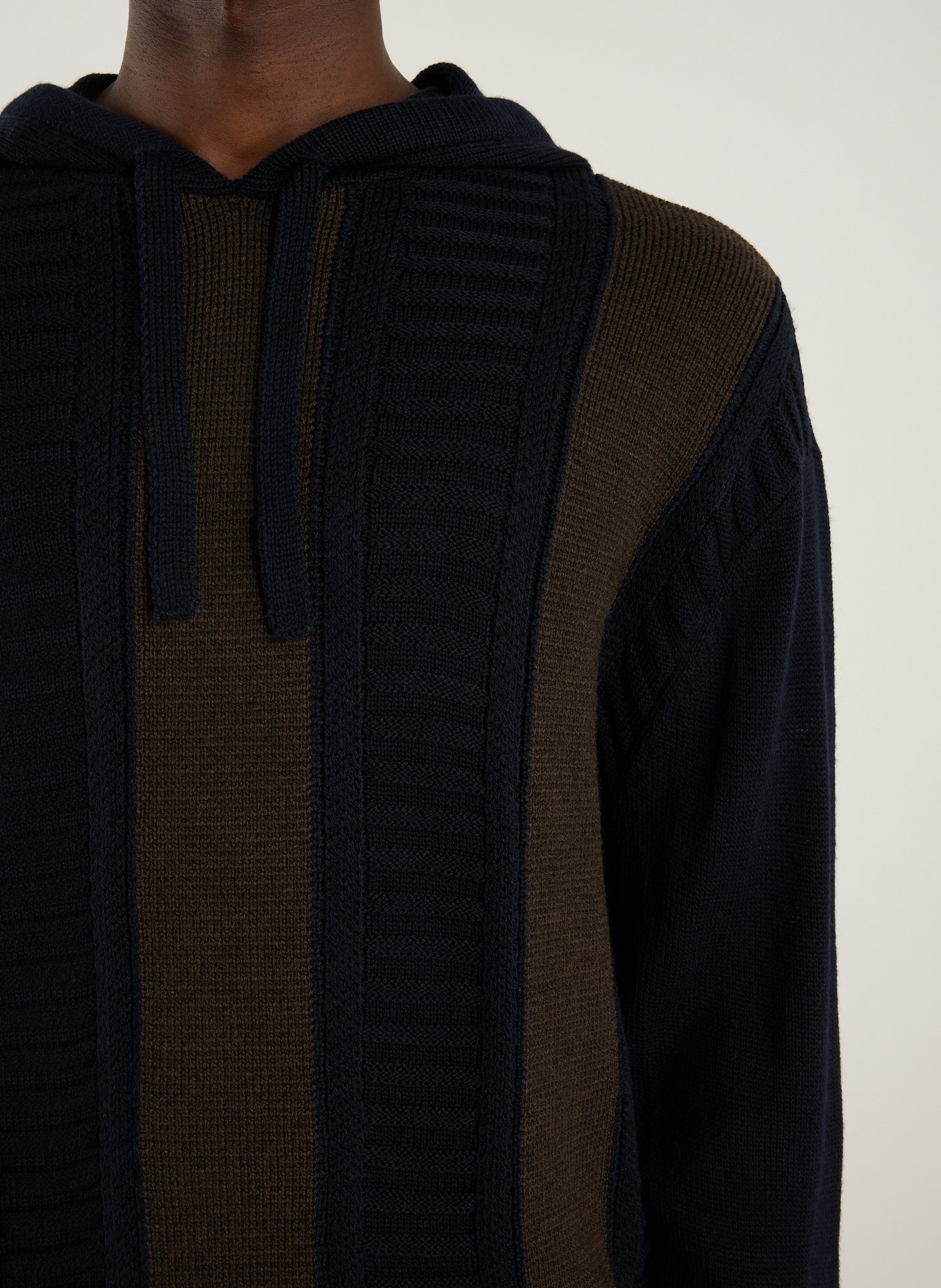 Hooded wool blend sweater ARMANI EXCHANGE Multicolour