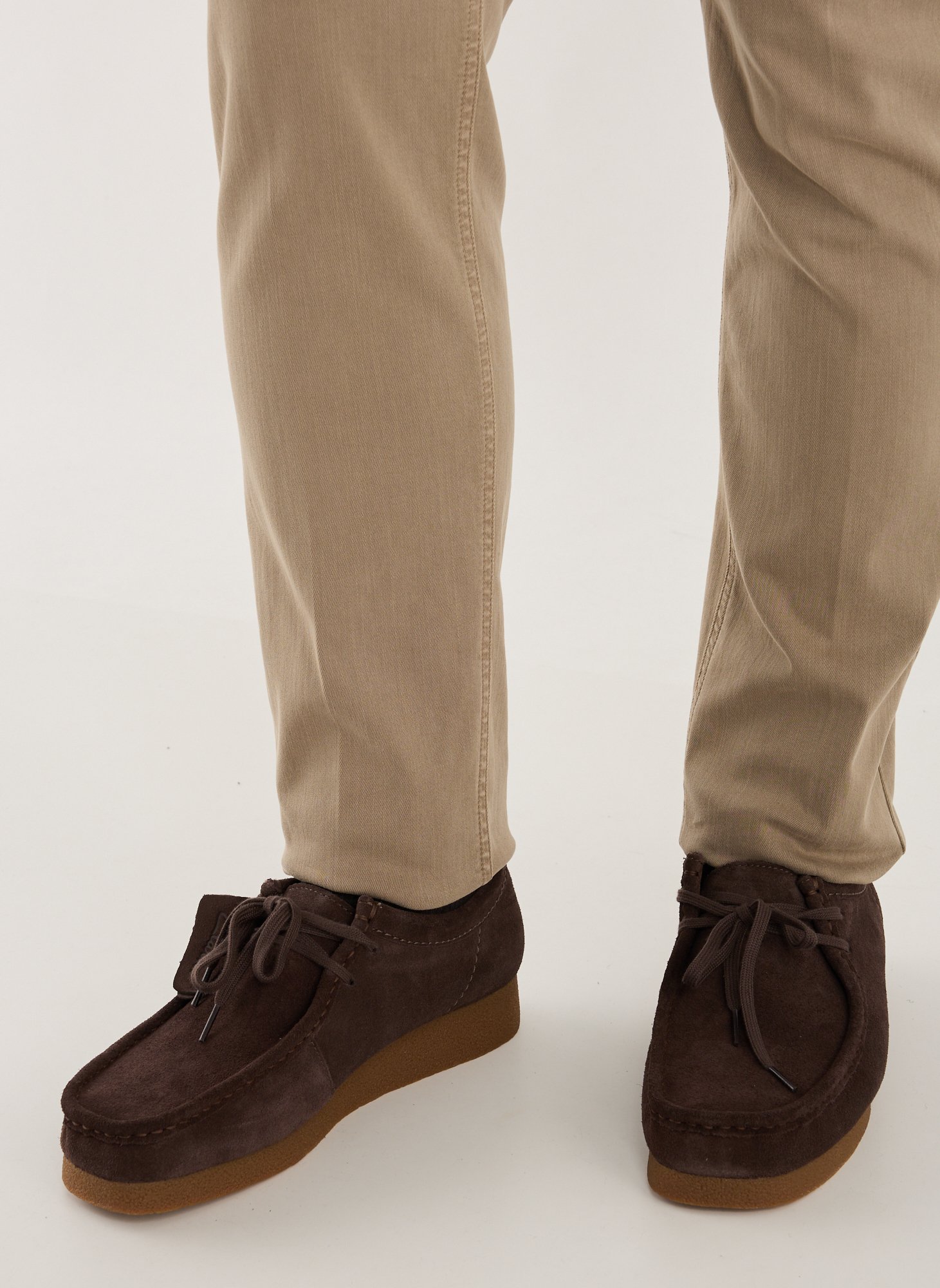 Calfskin leather lace-up loafers CLARKS Brown