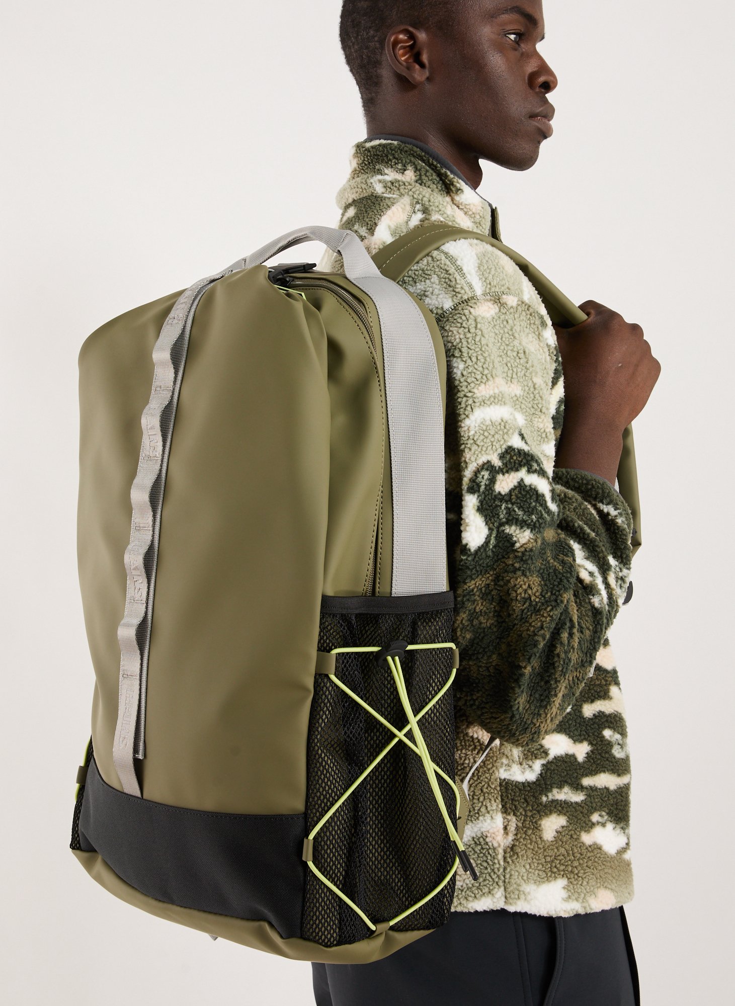 Trail Clip Front Backpack RAINS Khaki
