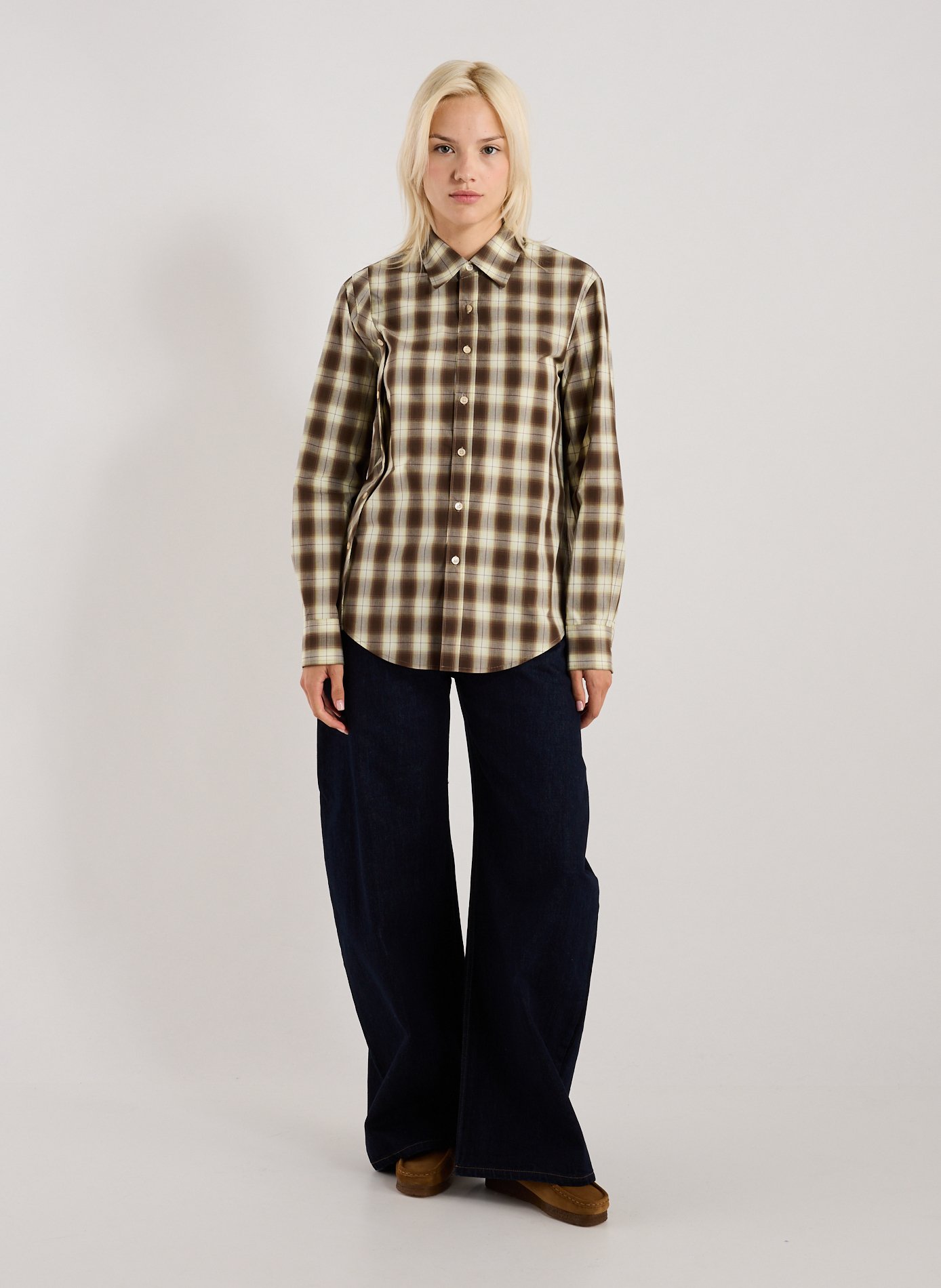 Straight cotton check shirt EENK Multicolour