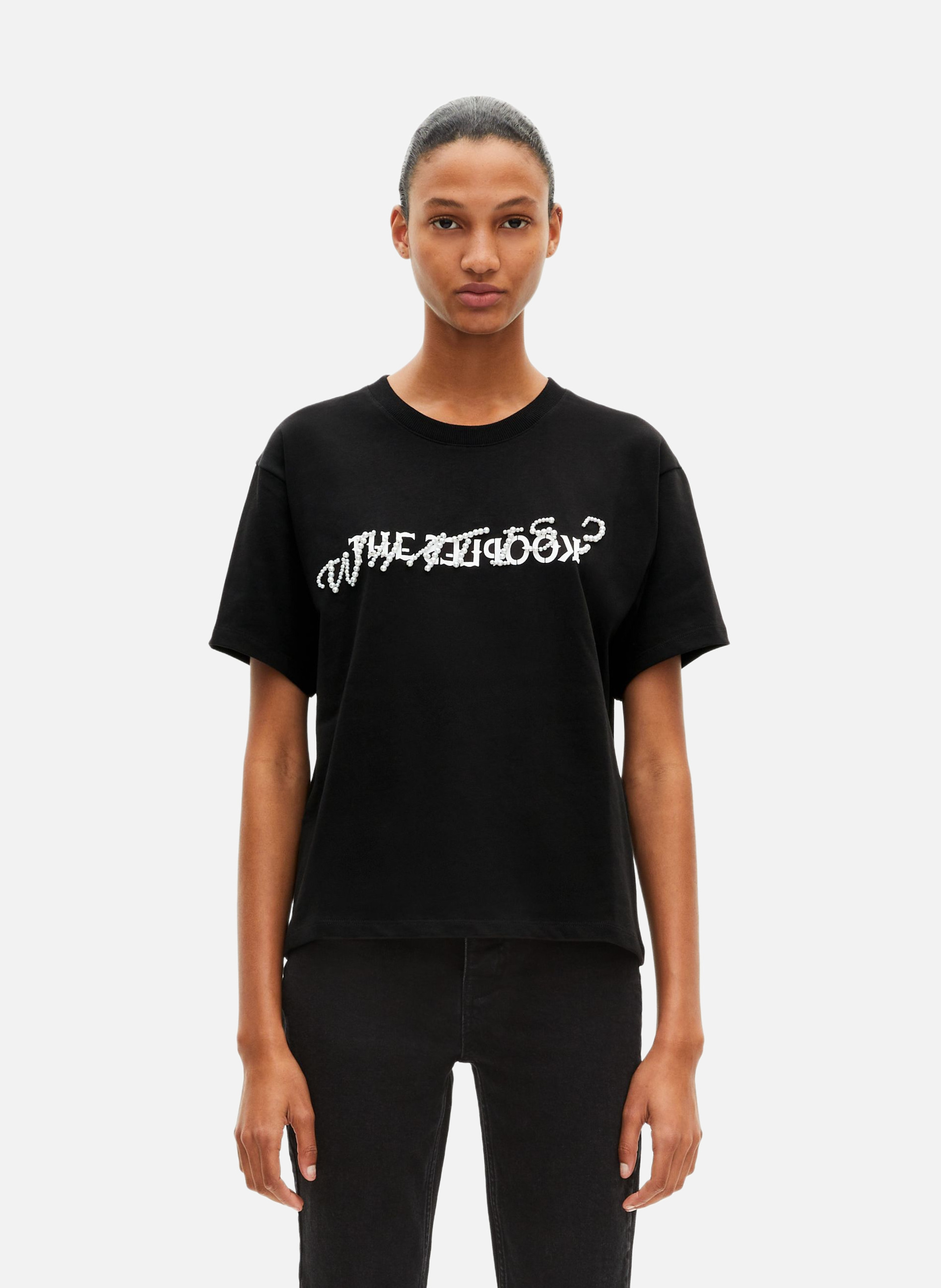 T-shirt what is avec perles THE KOOPLES Noir