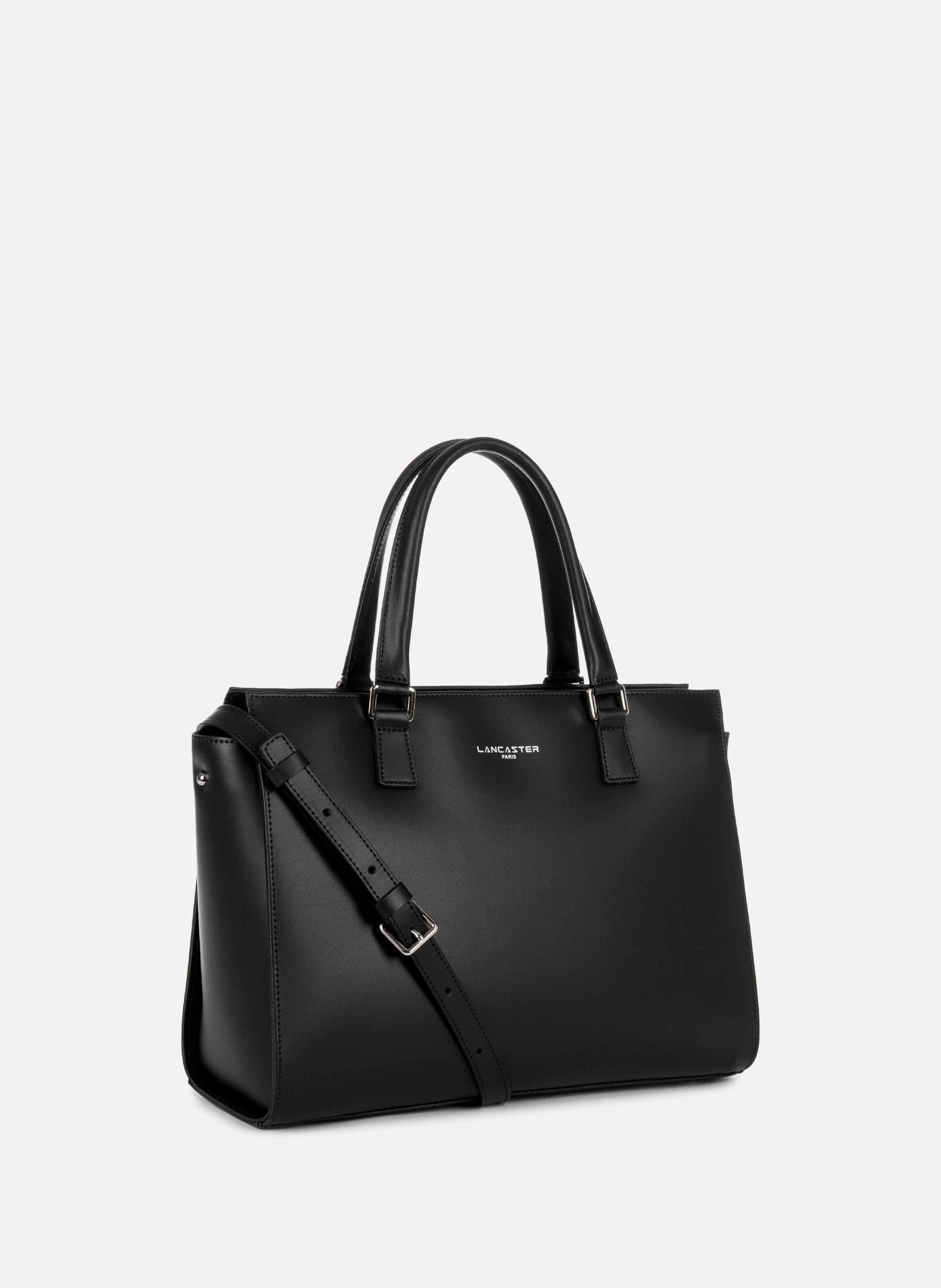 Large tote bag - Smooth LANCASTER Black