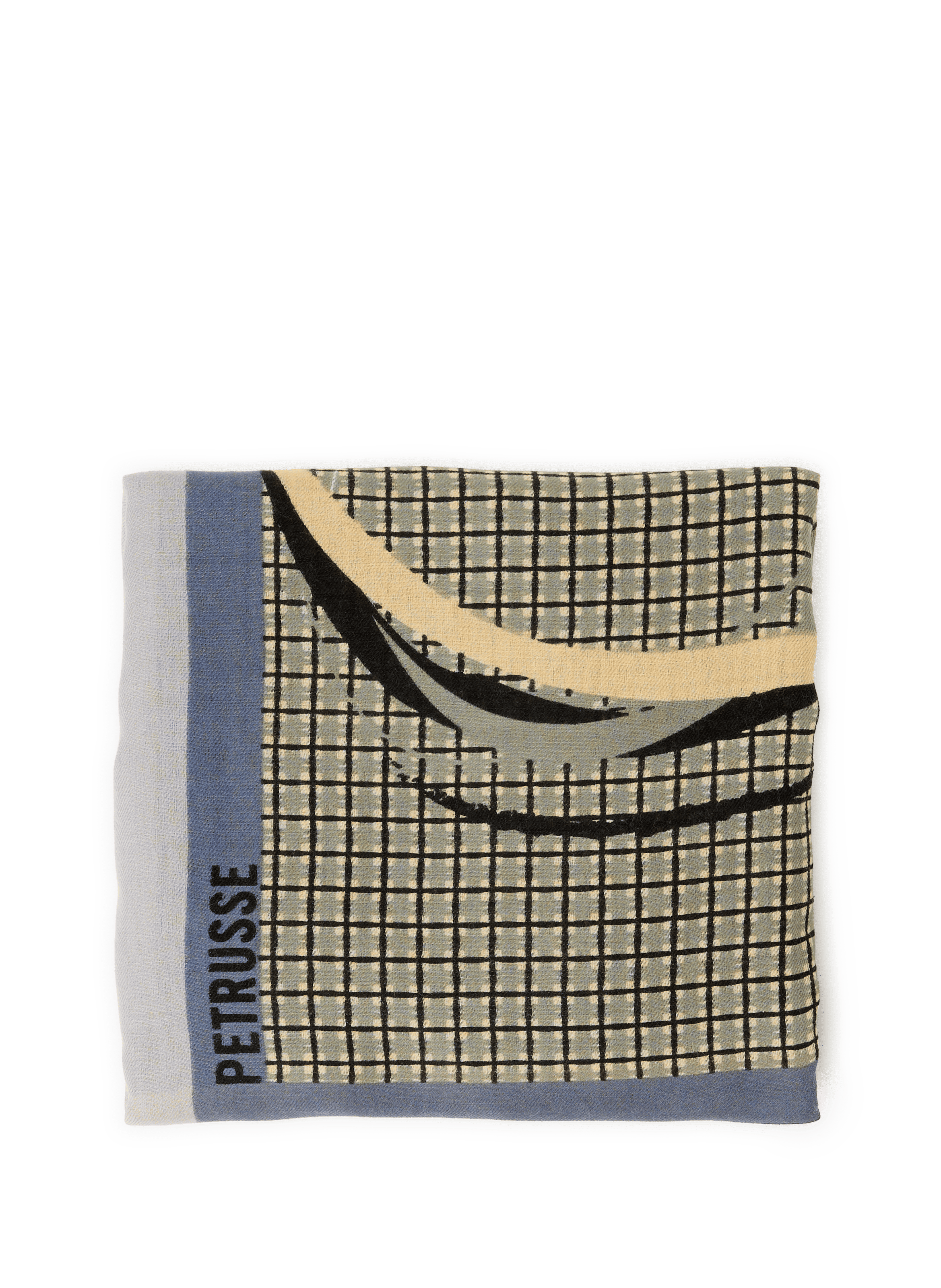 PETRUSSE Foulard imprimé en coton et laine Multicolore