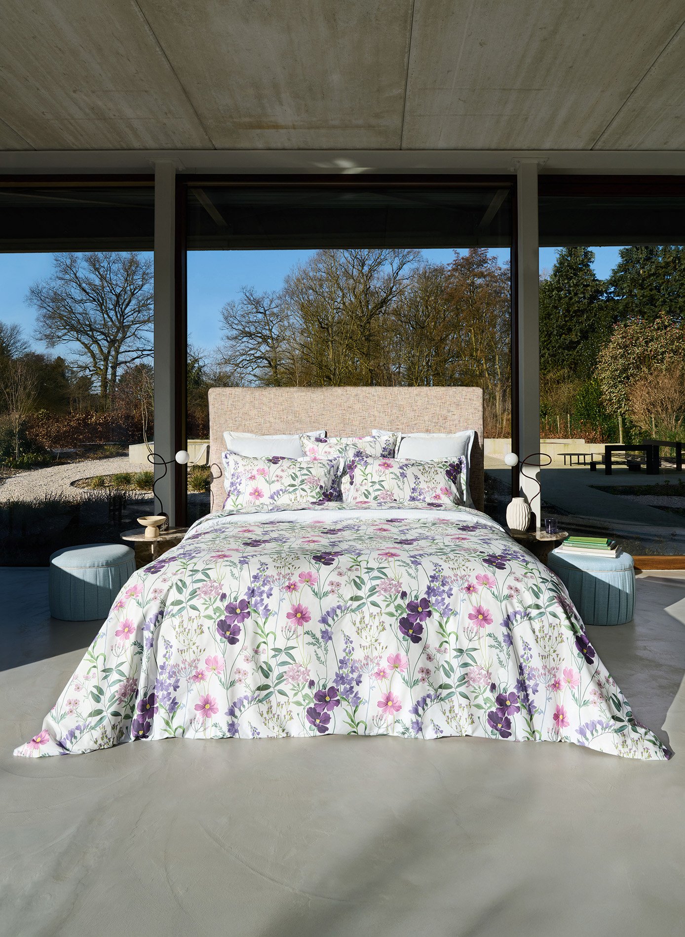 Housse de couette éphémère ANNE DE SOLENE Violet