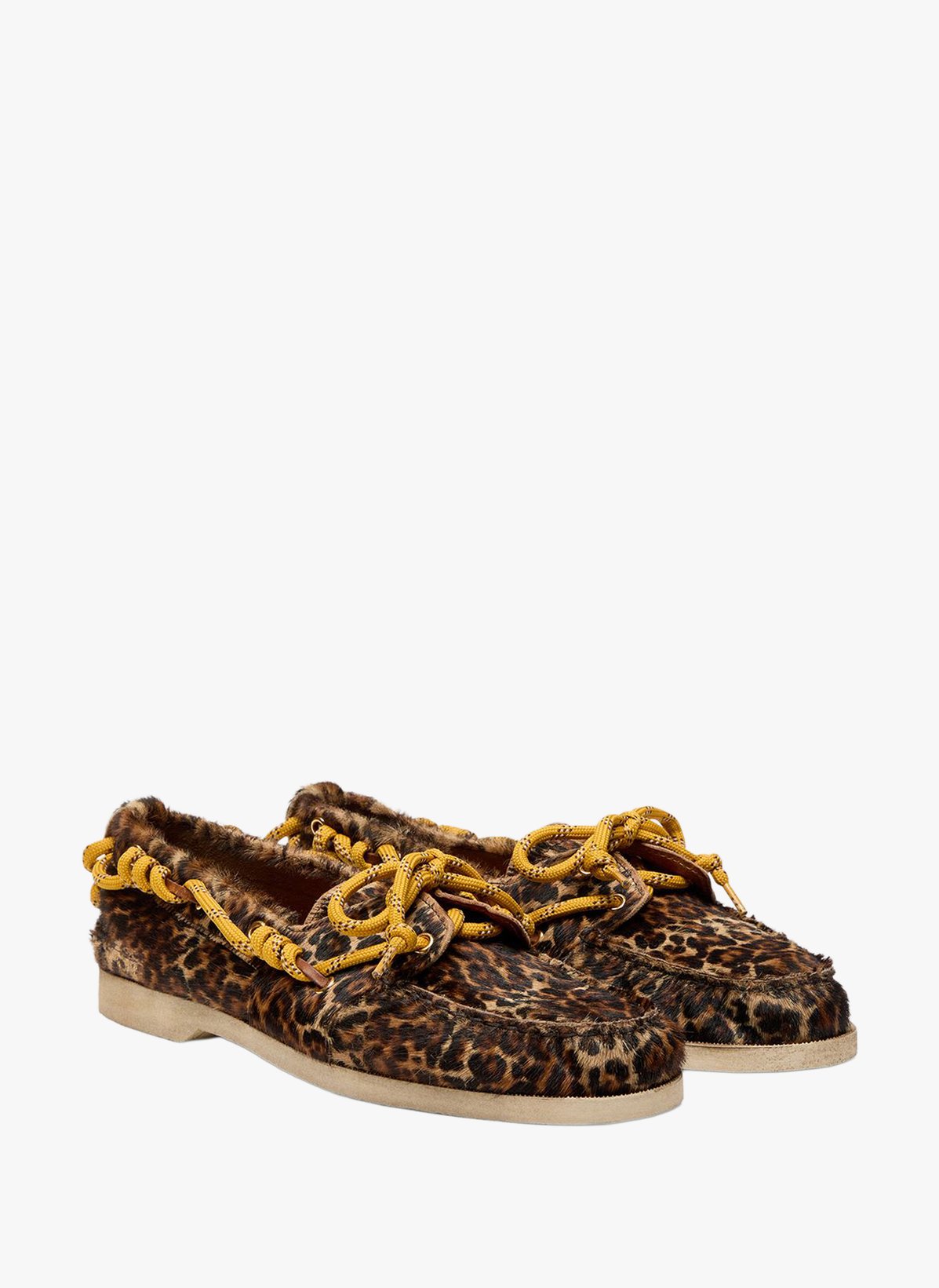 Mocassin Cruise imprimé léopard en cuir