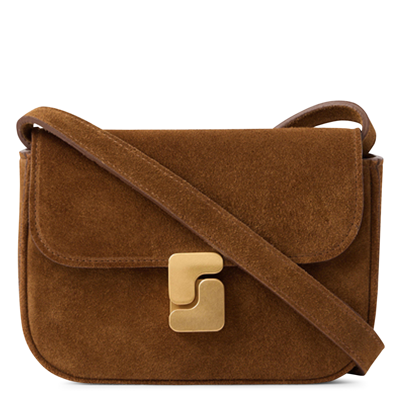 Sac bandoulière en cuir bell SOEUR Marron