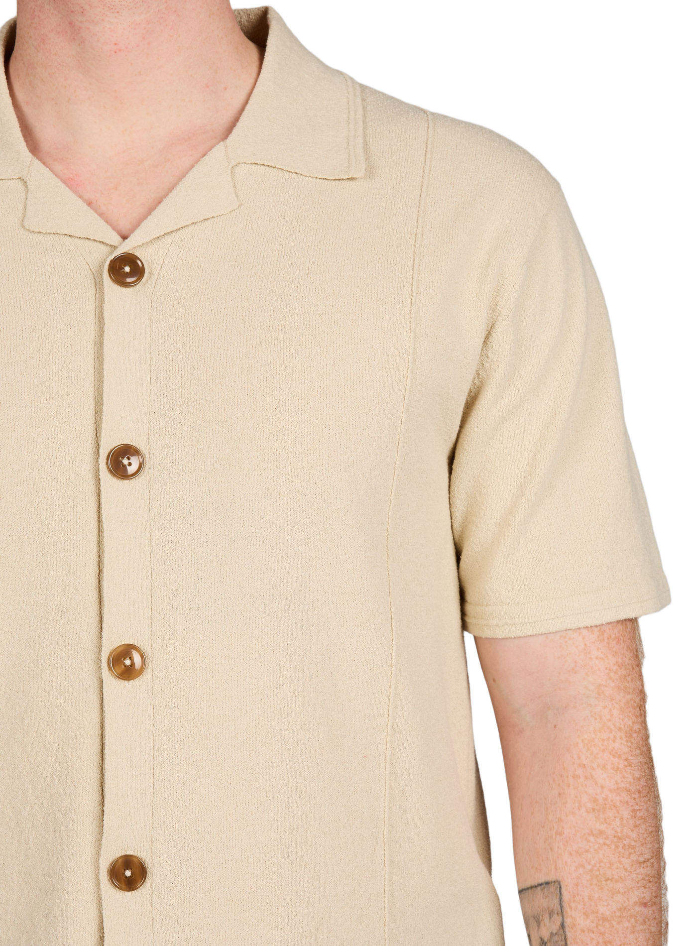 Short-sleeved shirt in blended cotton PAUL SMITH Beige