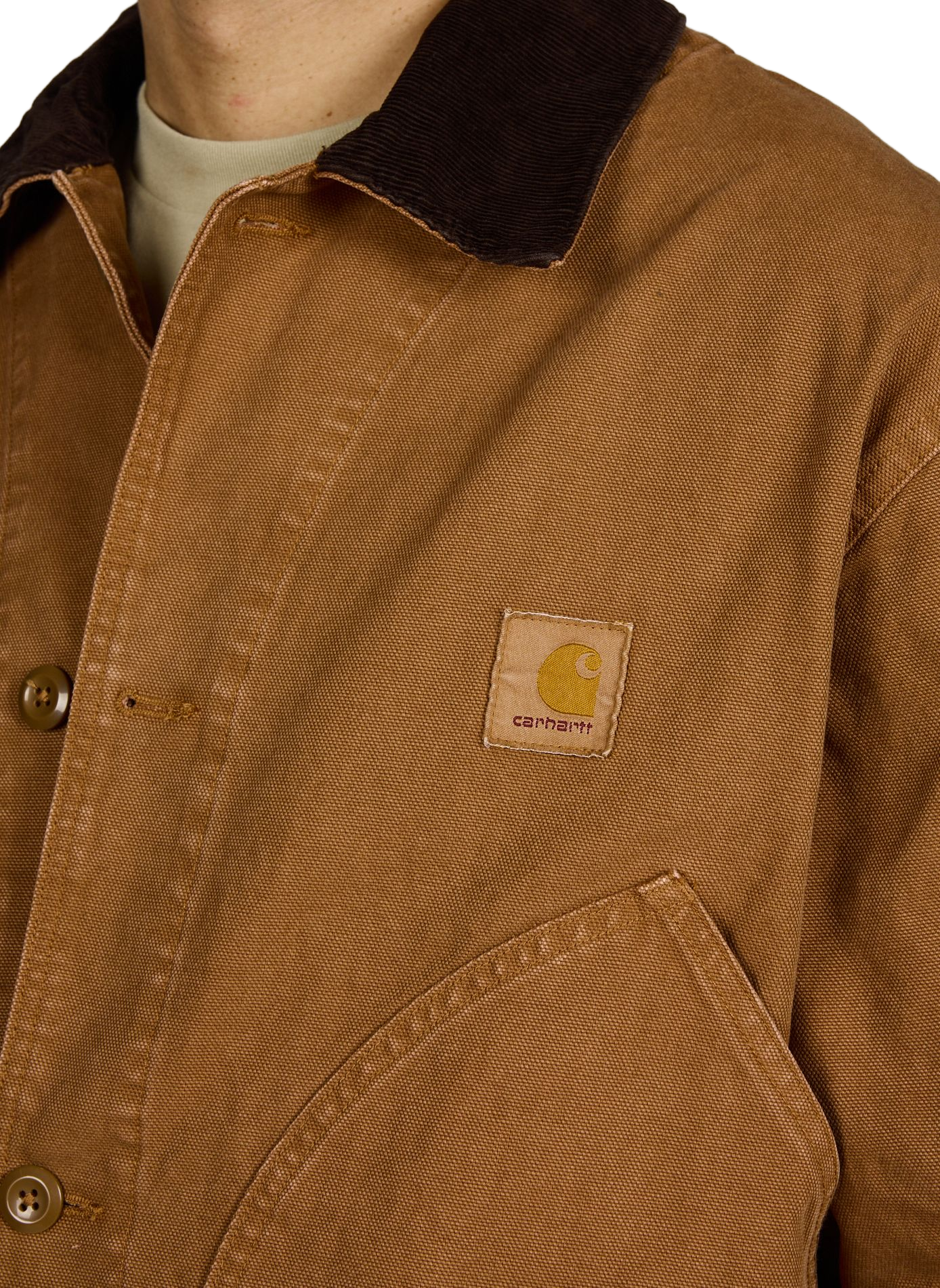 Clapton lightweight cotton jacket CARHARTT WIP Brown