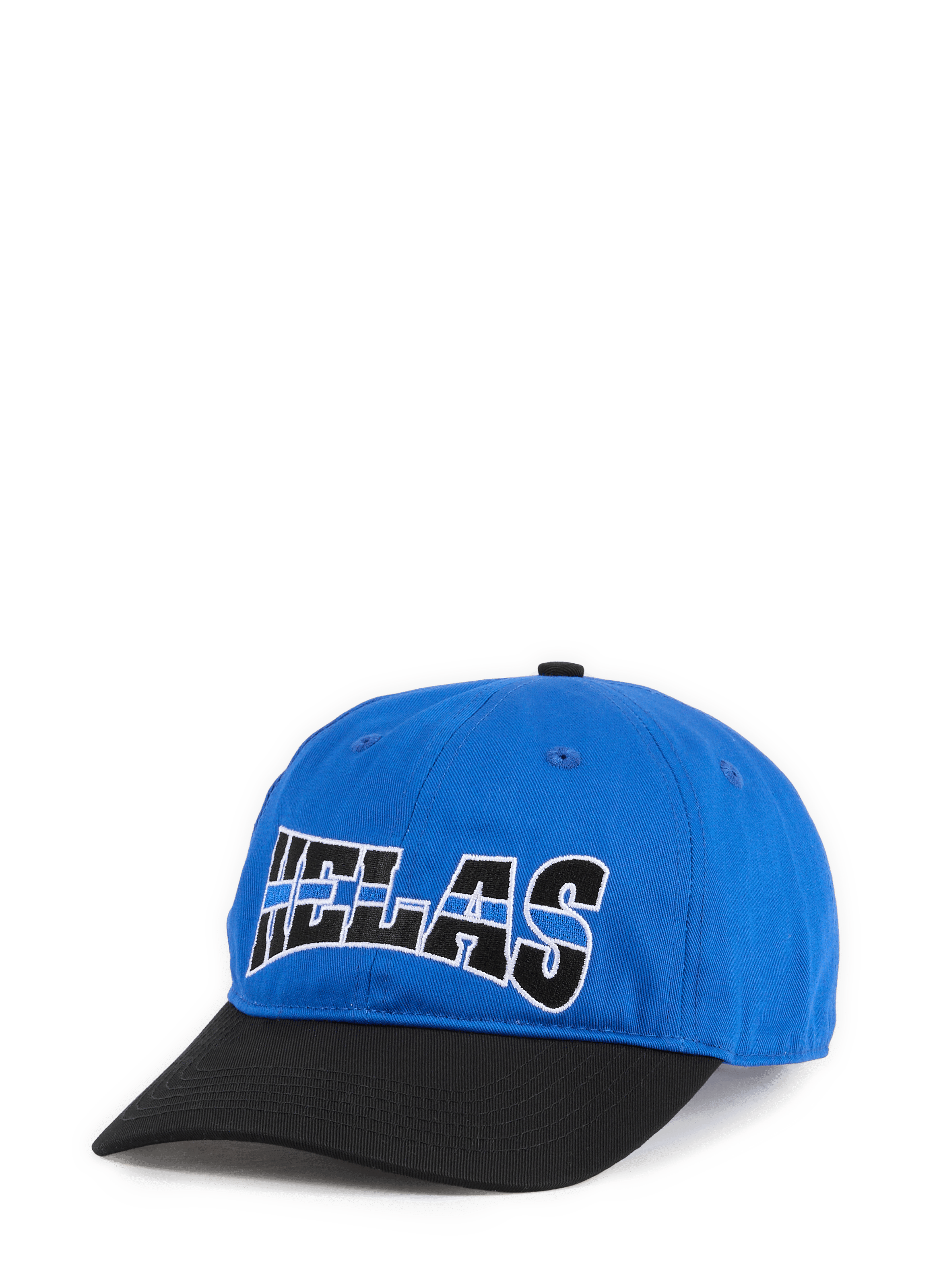 Cotton baseball cap with embroidered logo  HELAS CAPS Black