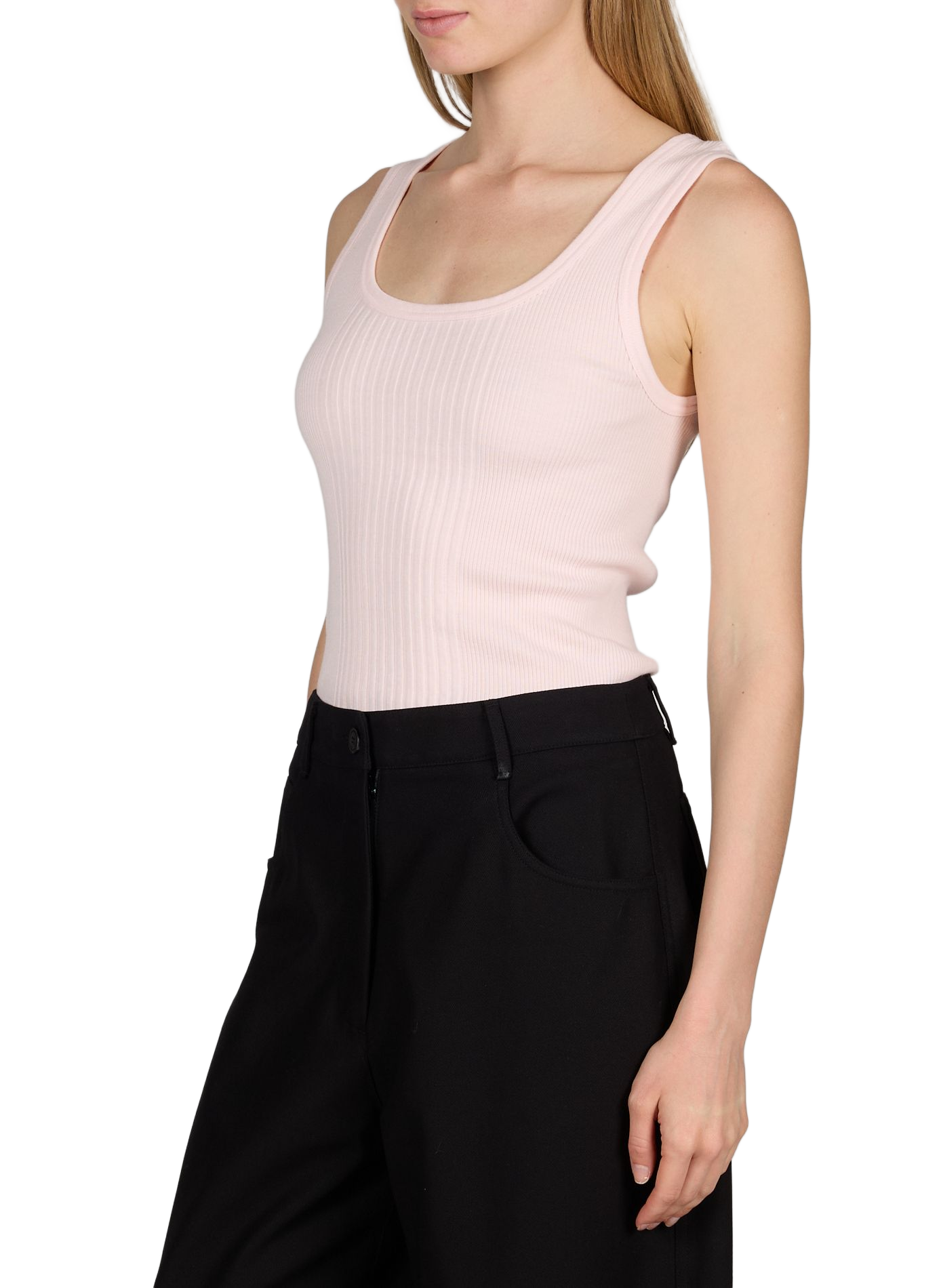 Malawi cotton knit tank top PURE SUGAR Pink