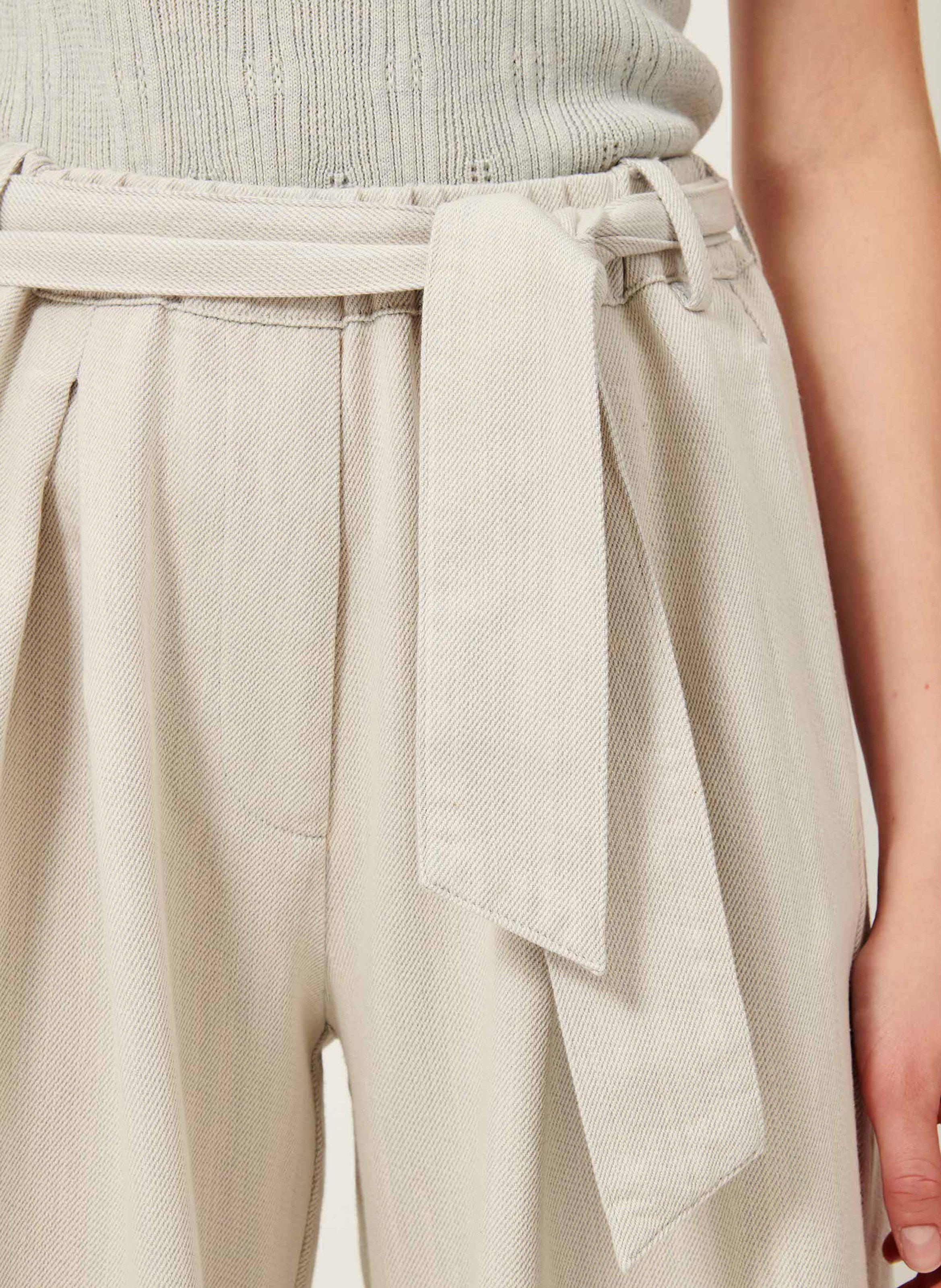 Pantalon large en coton mélangé rinim SESSUN Bleu