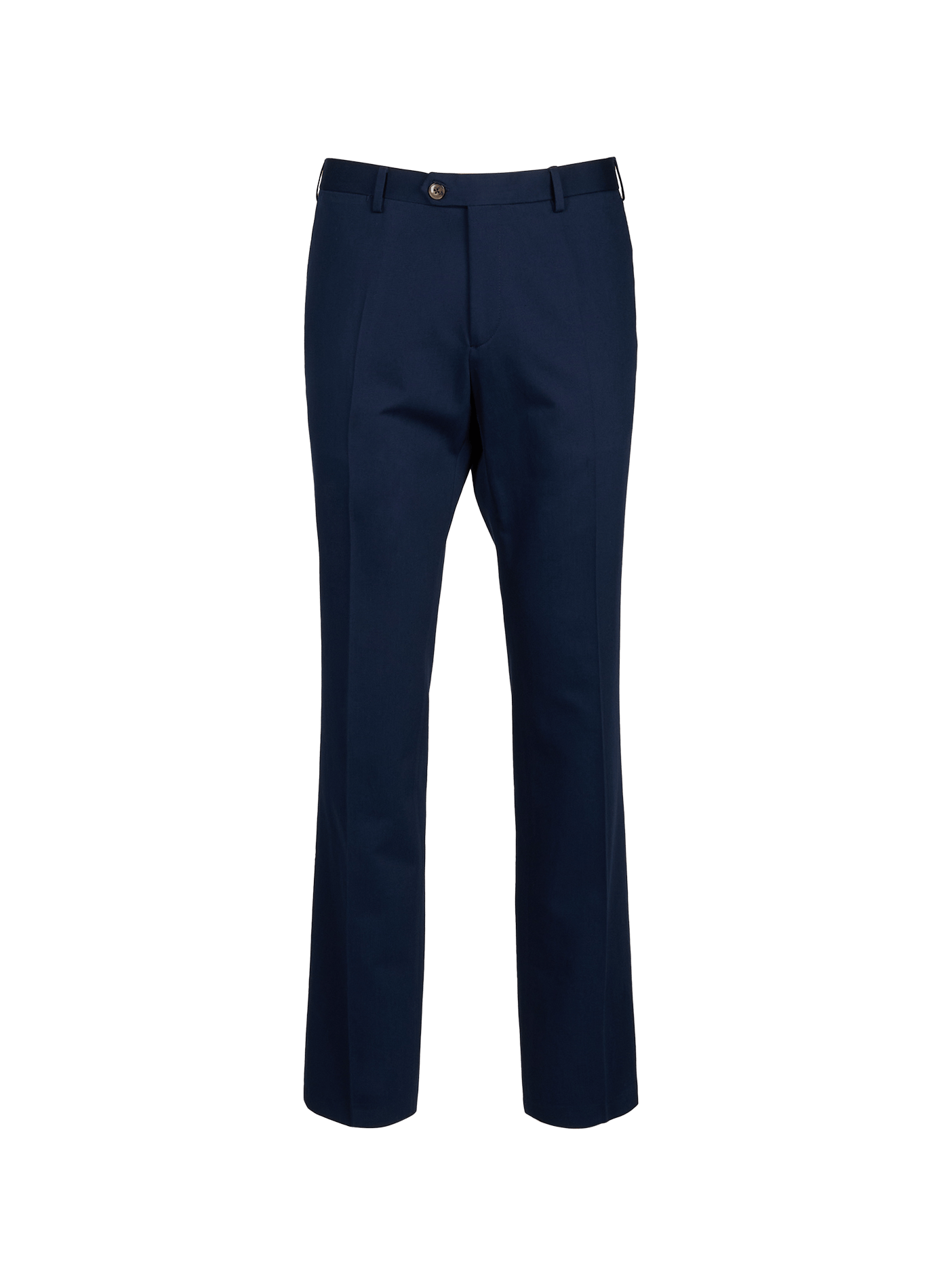 Pantaloni diritti in cotone e lino FACONNABLE Blu