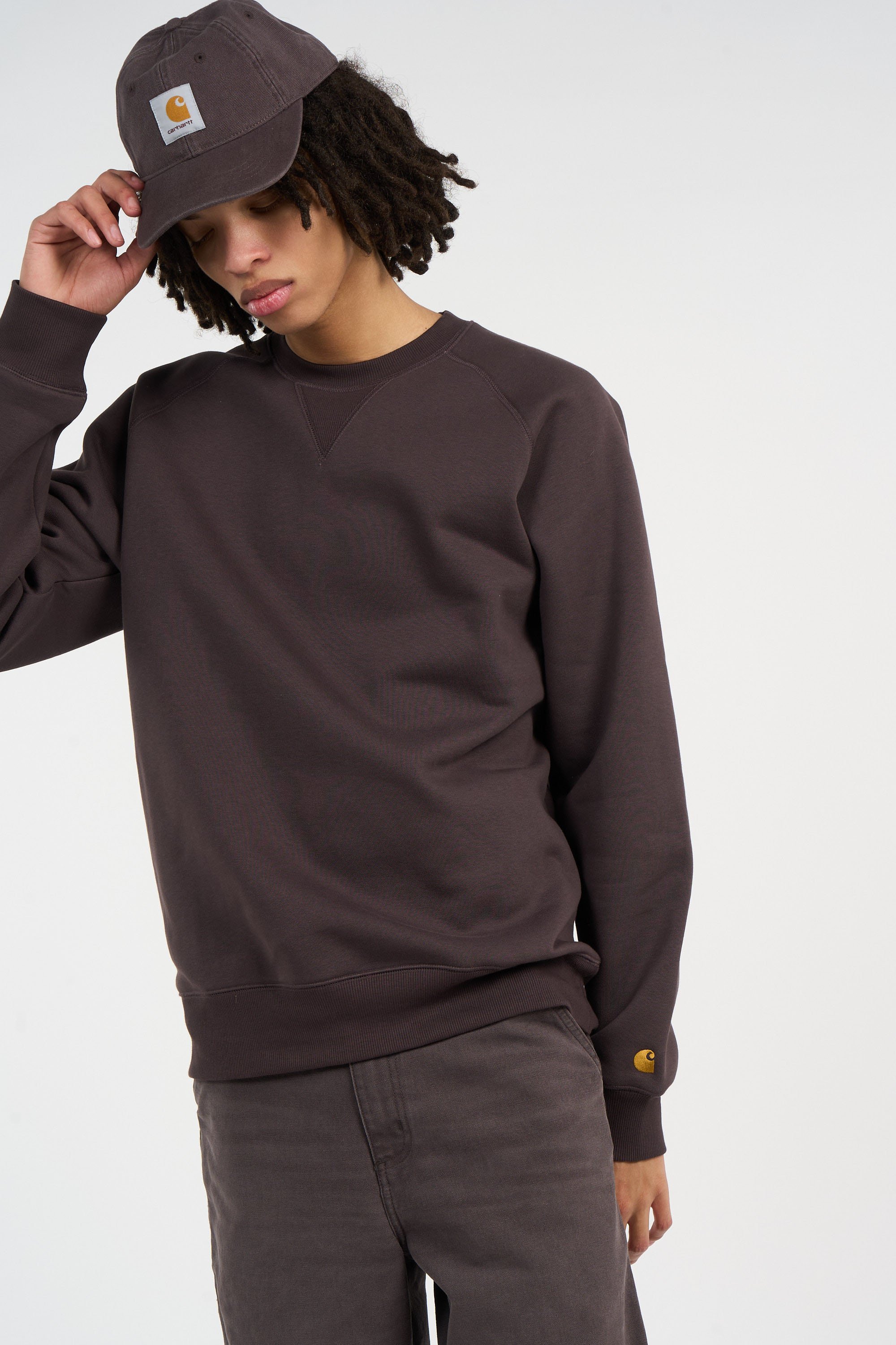 Sweatshirt chase CARHARTT WIP Marron