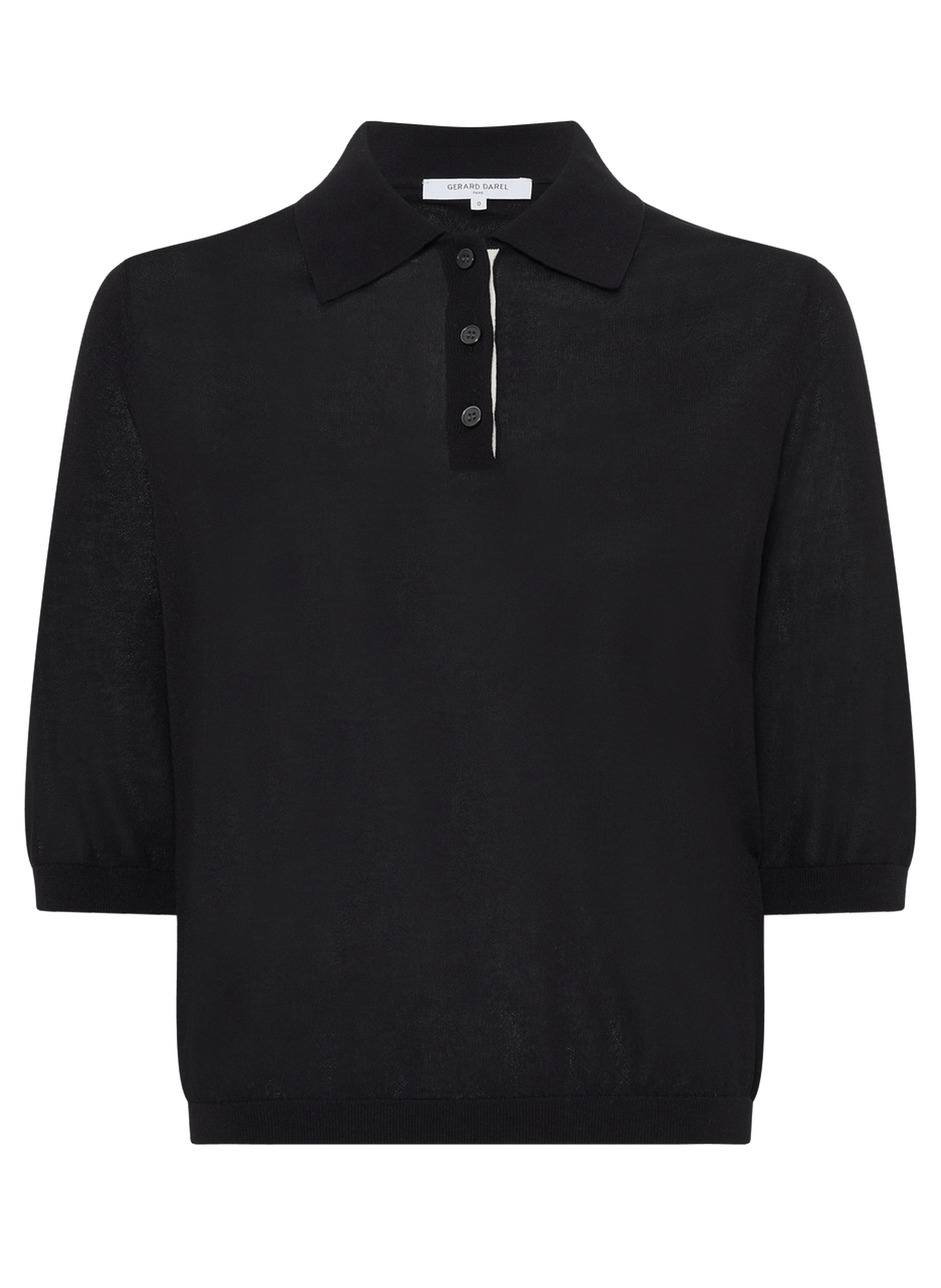 Polo en maille fine - laika GERARD DAREL Noir