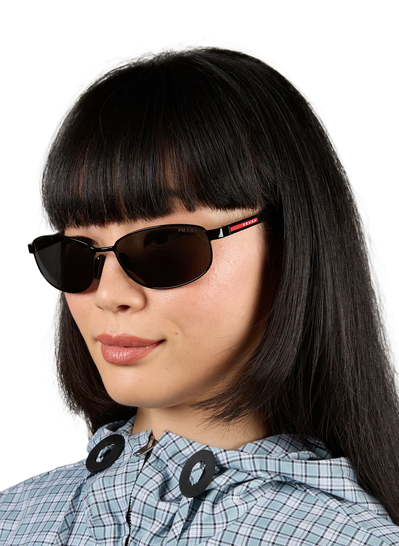 Metallische Sonnenbrillen PRADA Schwarz