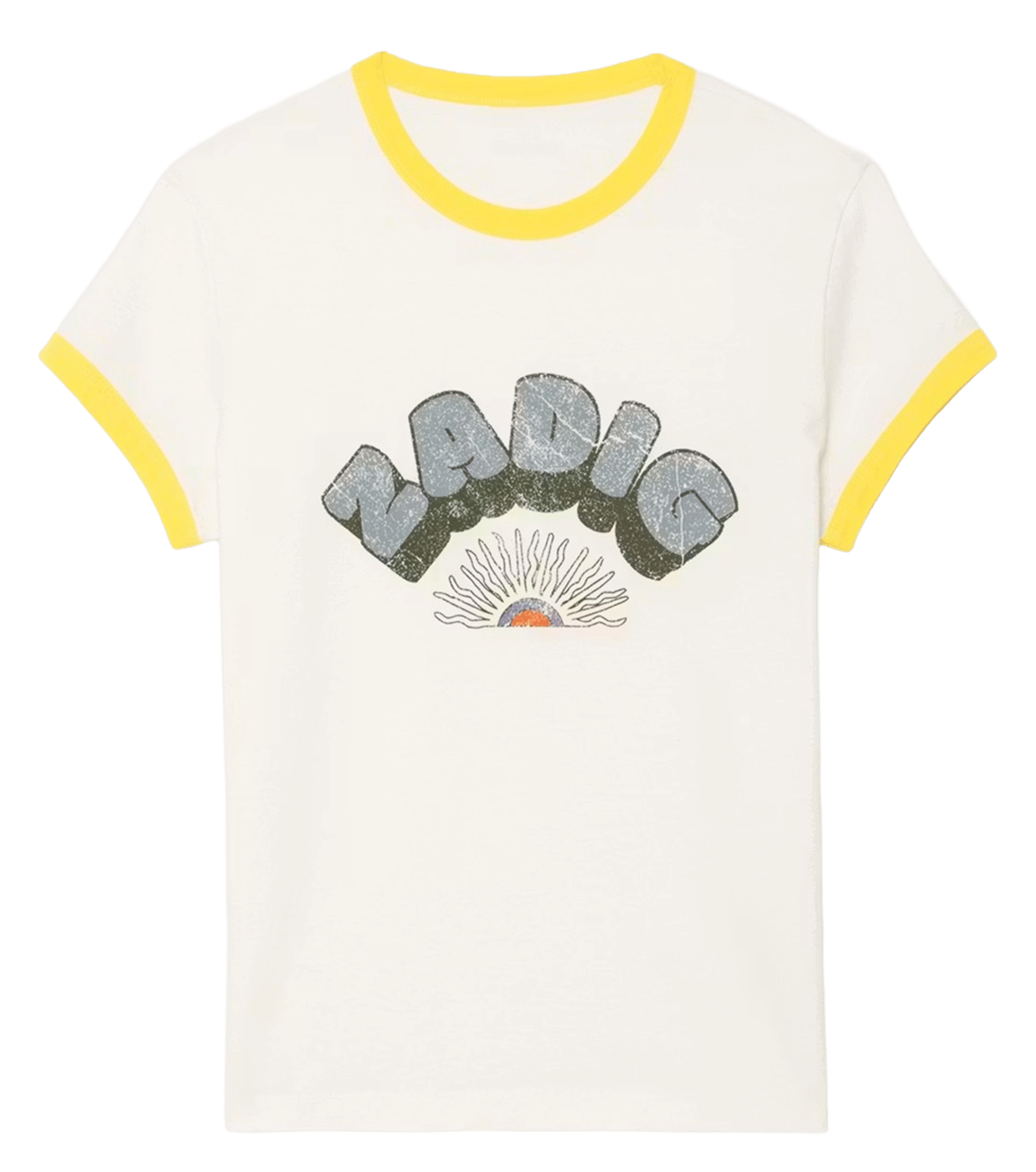 Tee-shirt col rond en coton bio walk ZADIG&VOLTAIRE Blanc